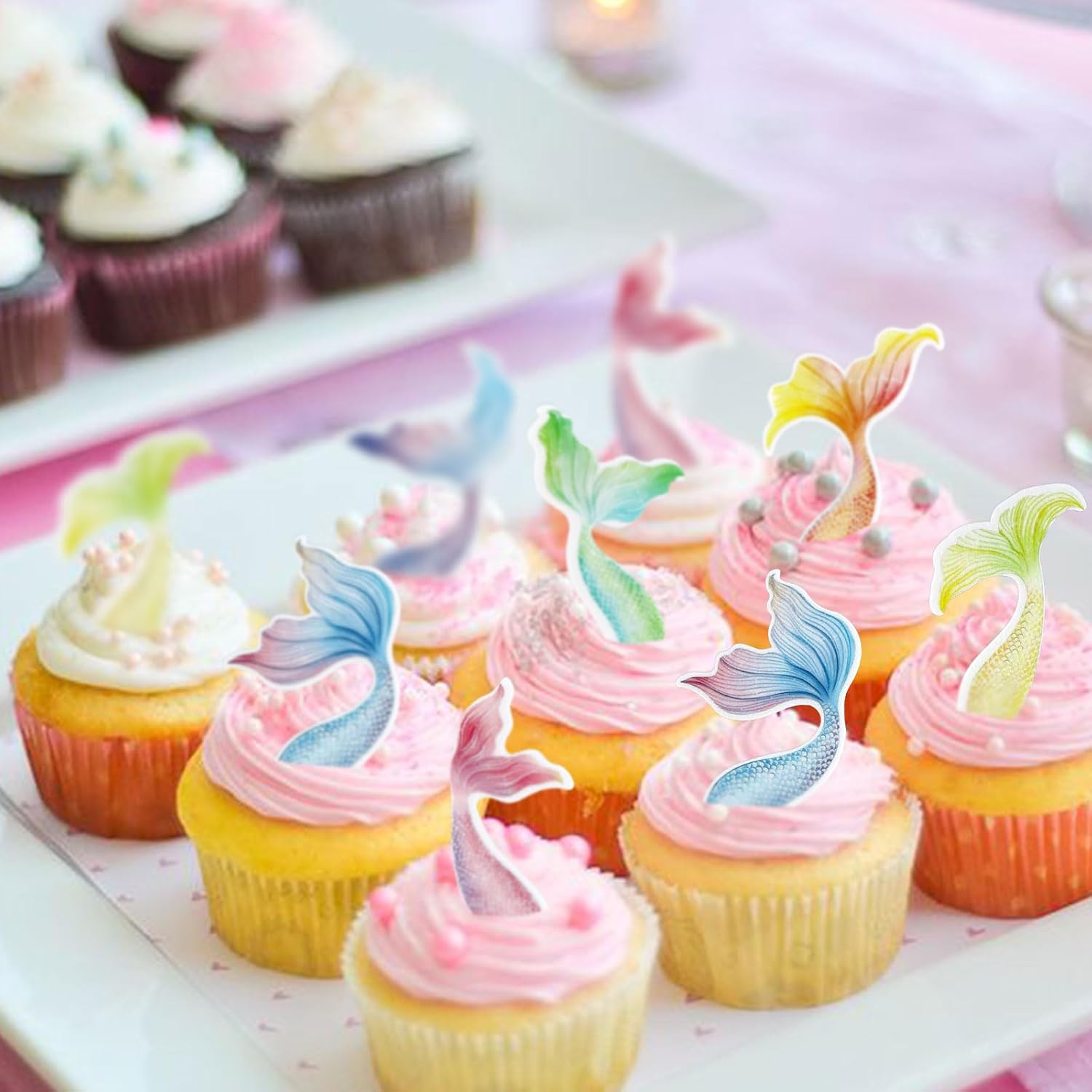 Detalle de Ercadio Wafer Paper Cupcake Toppers