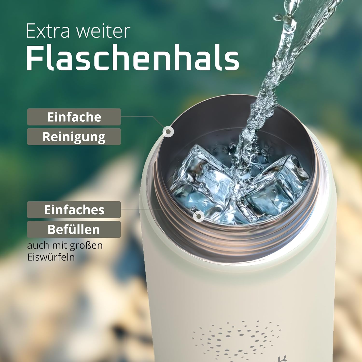Thumbnail 4 de ACTIVE FLASK Edelstahl-Trinkflasche mit 3 Deckeln – 680 ml, BPA-frei, auslaufsicher