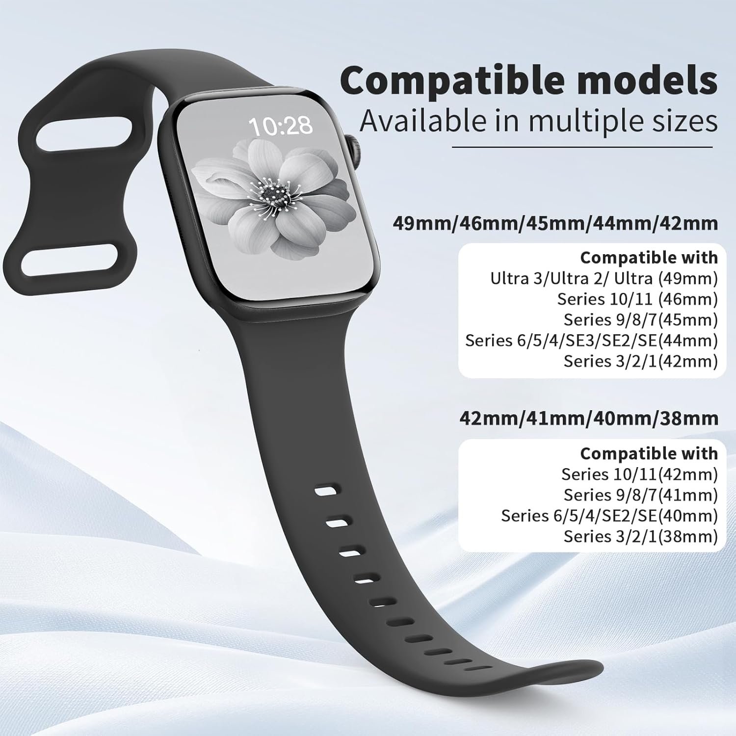 Thumbnail 2 de Yoohoo Soft Silicone Strap 44mm for Apple Watch