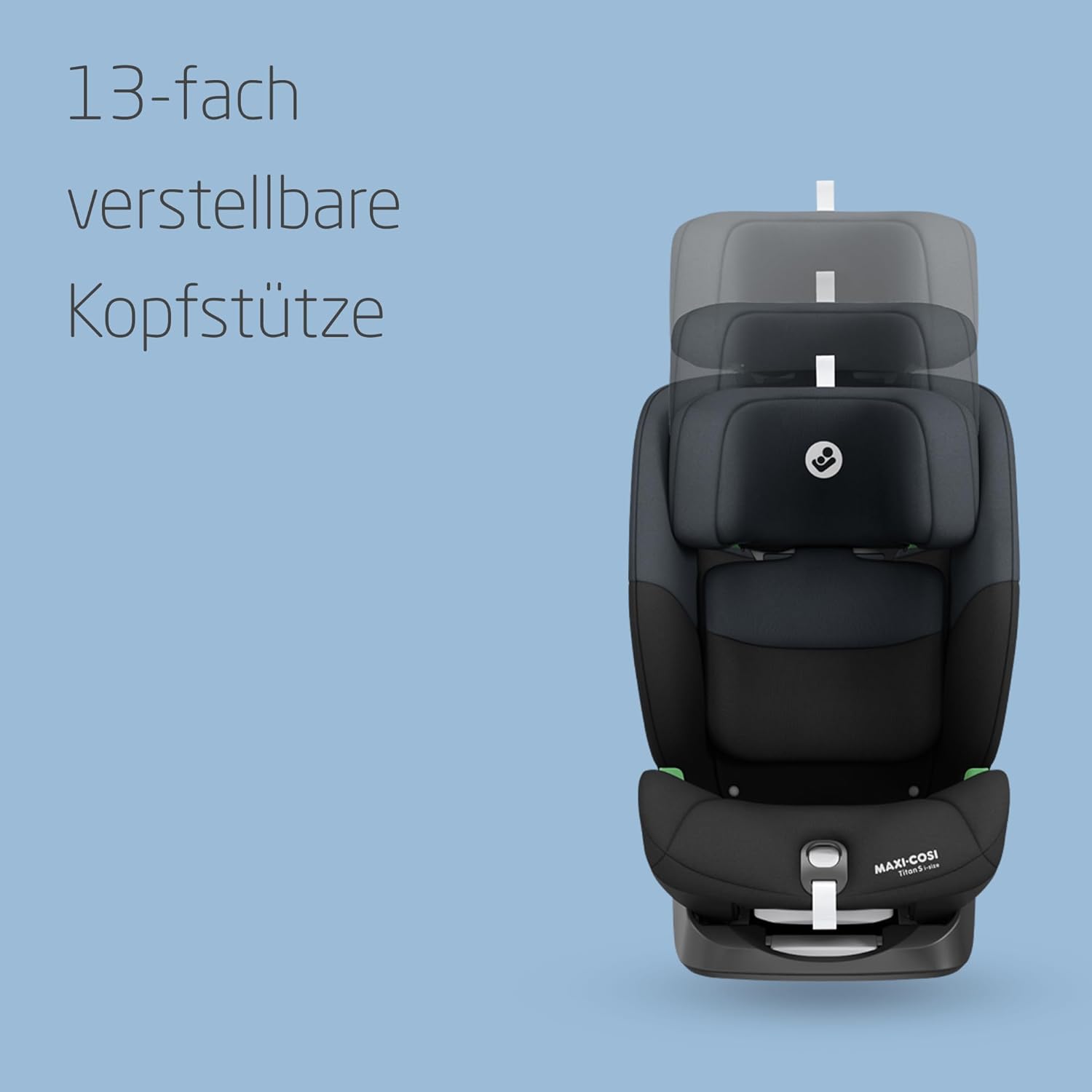 Detalle de Maxi-Cosi Titan S i-Size: Mitwachsender Kinder-Sitz 76–150 cm, 9–36 kg, ISOFIX