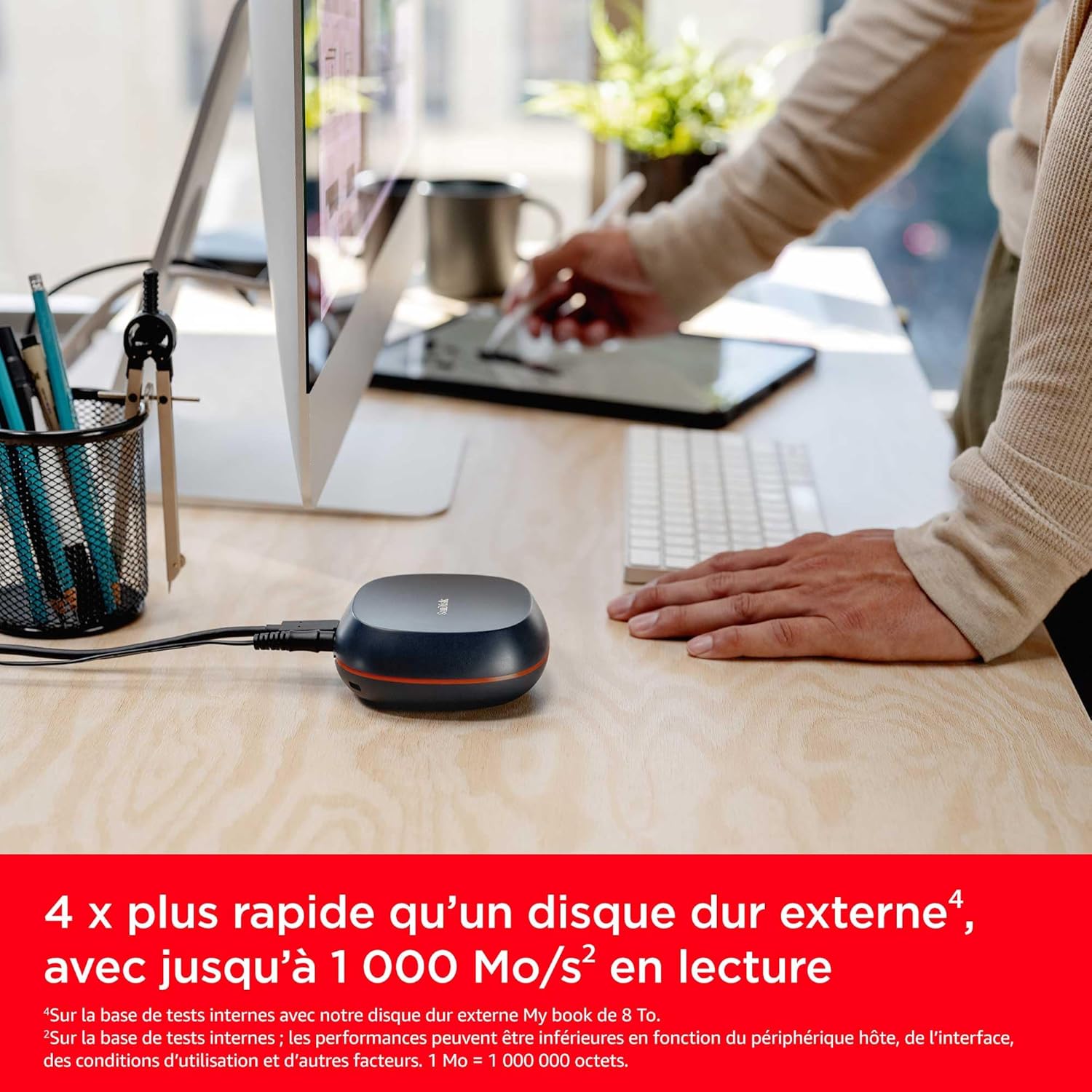 Thumbnail 3 de SanDisk Desk Drive SSD externe 8 To (USB Type-C) jusqu’à 1 000 Mo/s en lecture