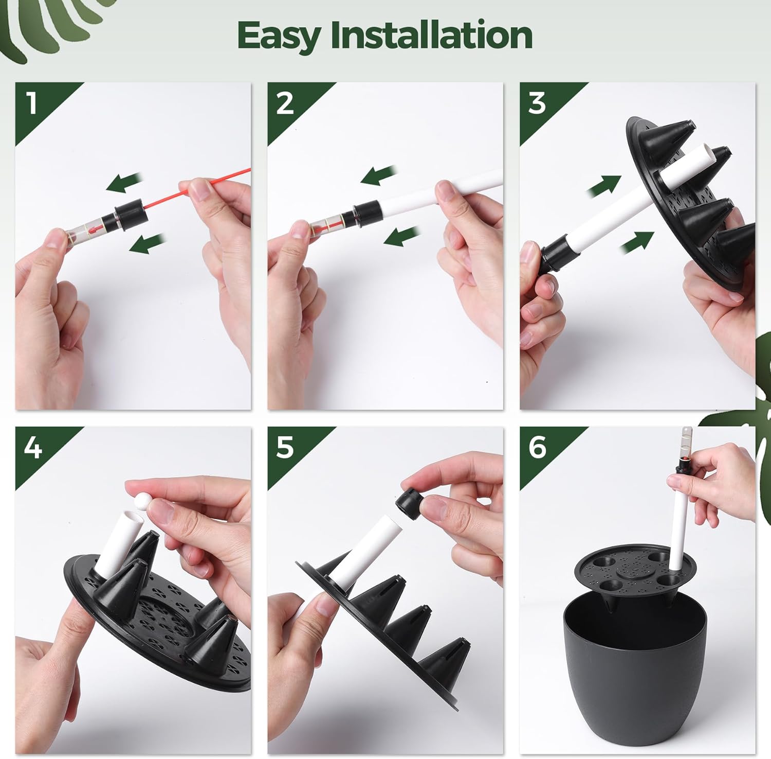 Thumbnail 4 de T4U Selbstwässernder Blumentopf 15 cm im 4er-Set – Schwarz