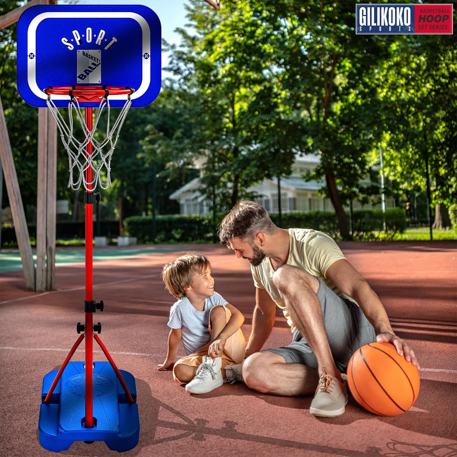 Detalle 1 de GILIKOKO cestino basket regolabile 110-190 cm