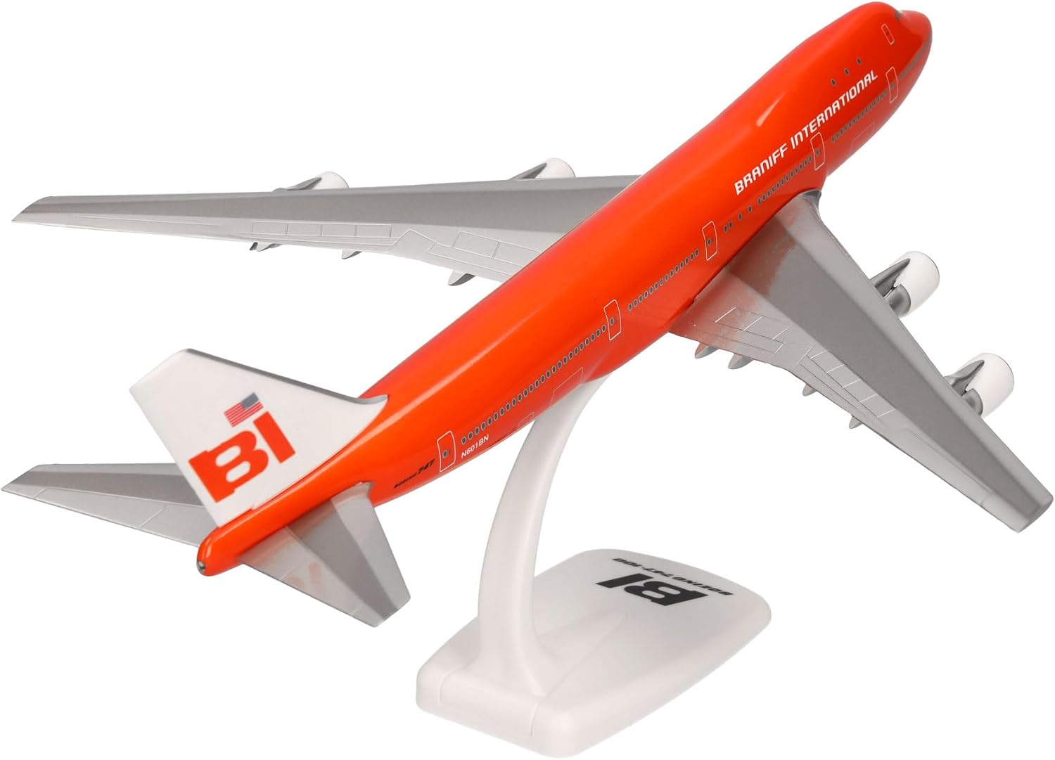 Detalle 2 de Herpa 614146 Snapfit – model Boeing 747-100 „Big Pumpkin” 1:250