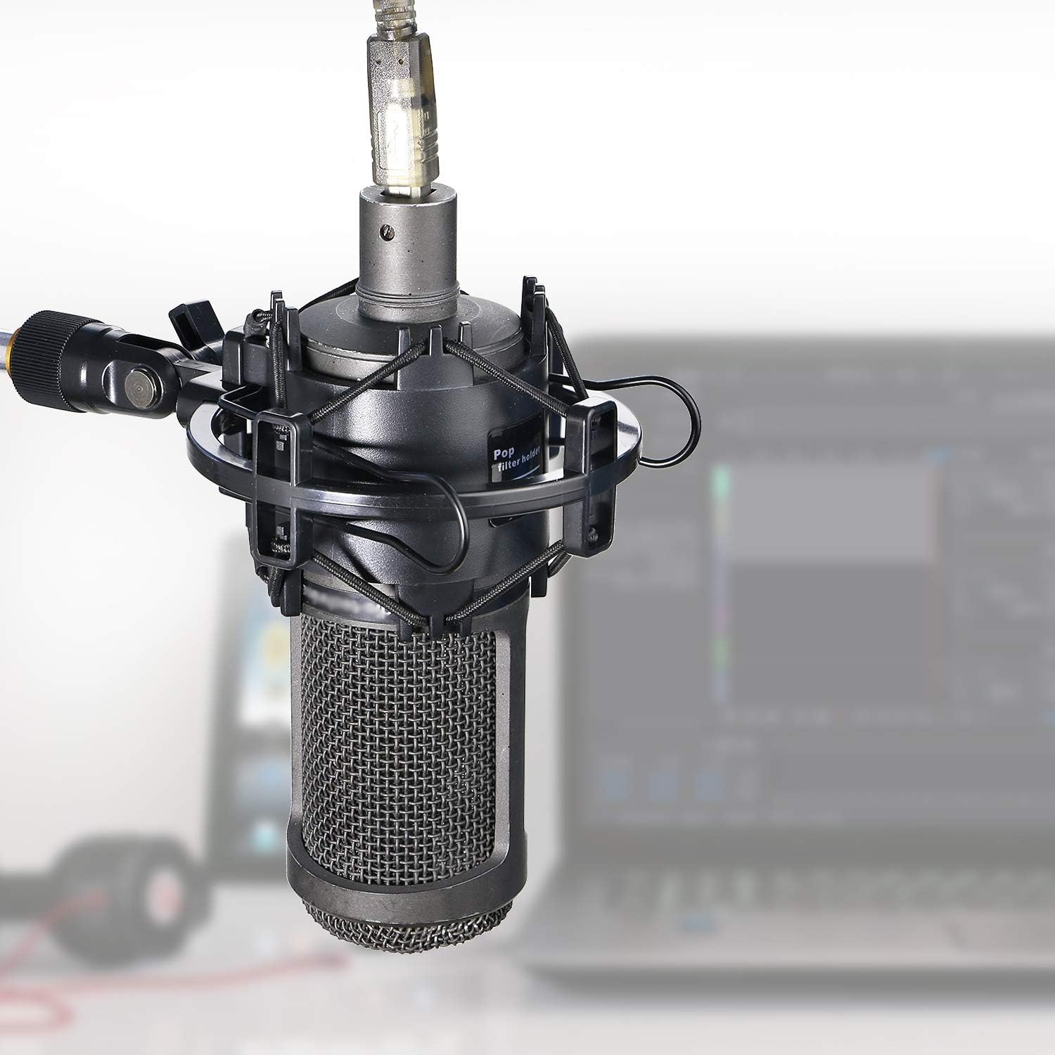 Thumbnail 6 de YOUSHARES AT2020 Shock Mount for Condenser Mics, PVC Vibration Reduction