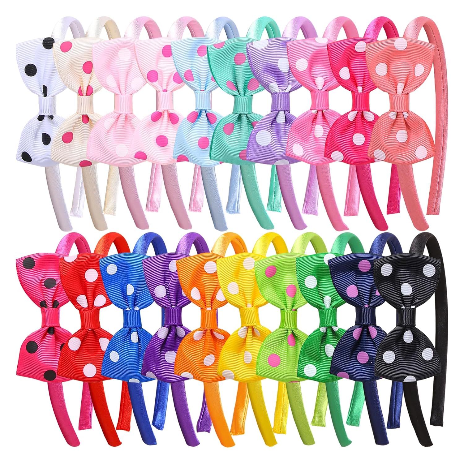 Detalle de WJYX Bow Headbands, Satin