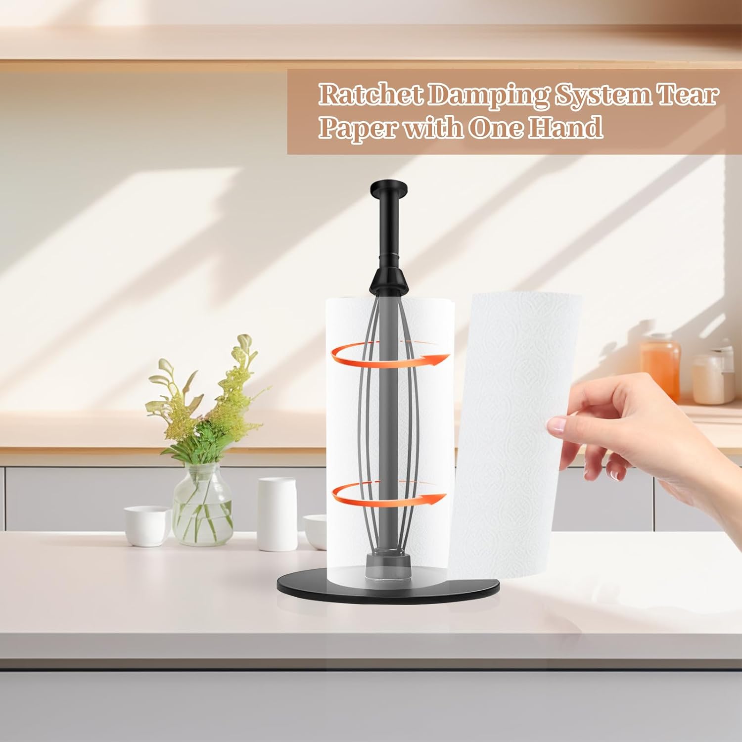 Thumbnail 4 de Uniqcovosa Paper Towel Holder — One-Handed Stand 🧻