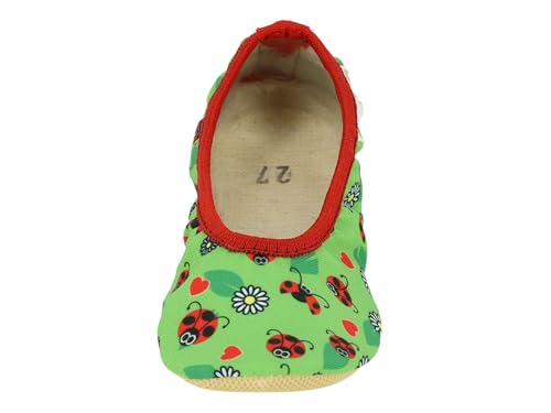 Detalle de Lico G 1 STYLE Unisex Kinder Gymnastikschuhe, Grün/Rot, Größe 40 EU
