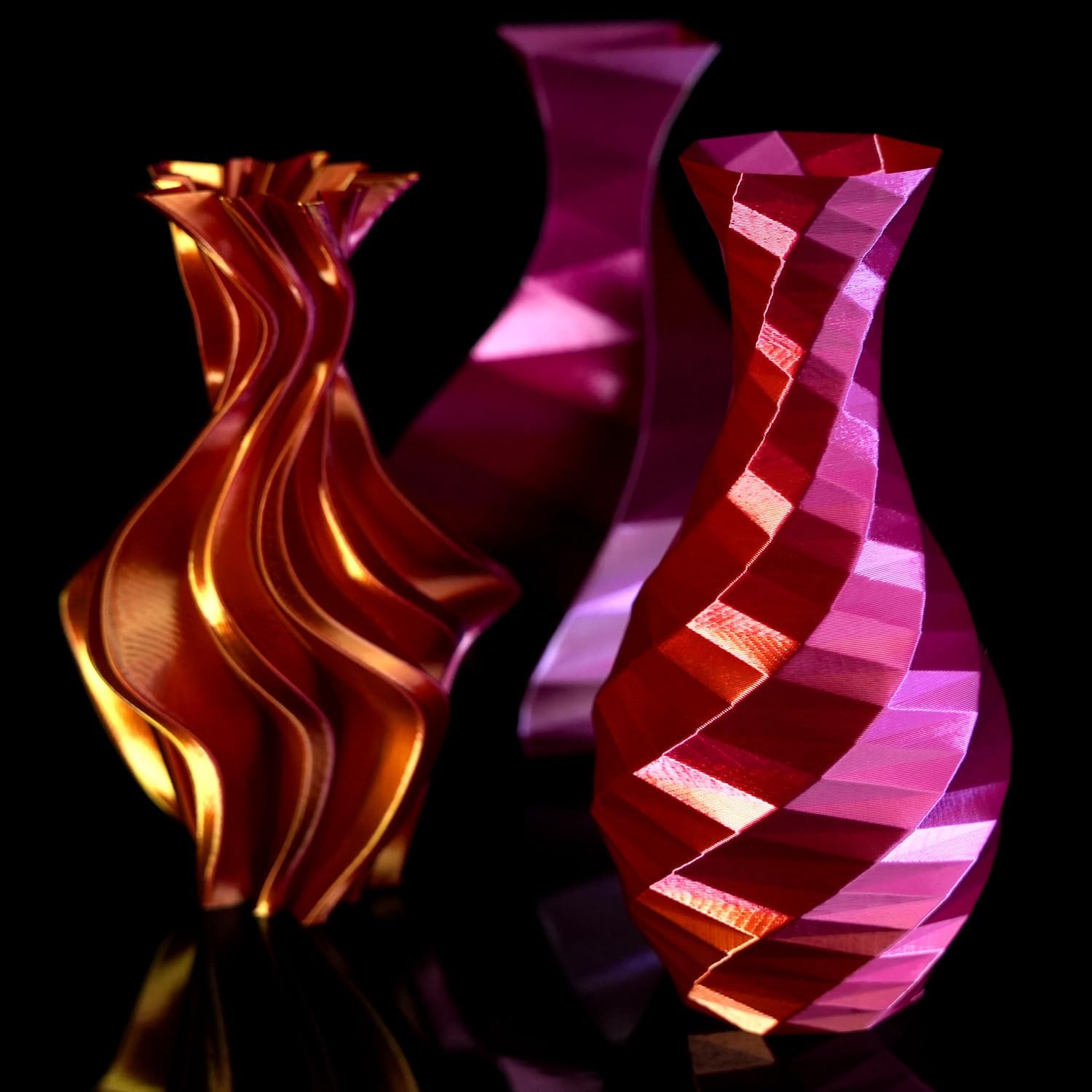 Thumbnail 2 de GratKit Filamento PLA Seda Tricolor 🌈 1kg, 1.75mm