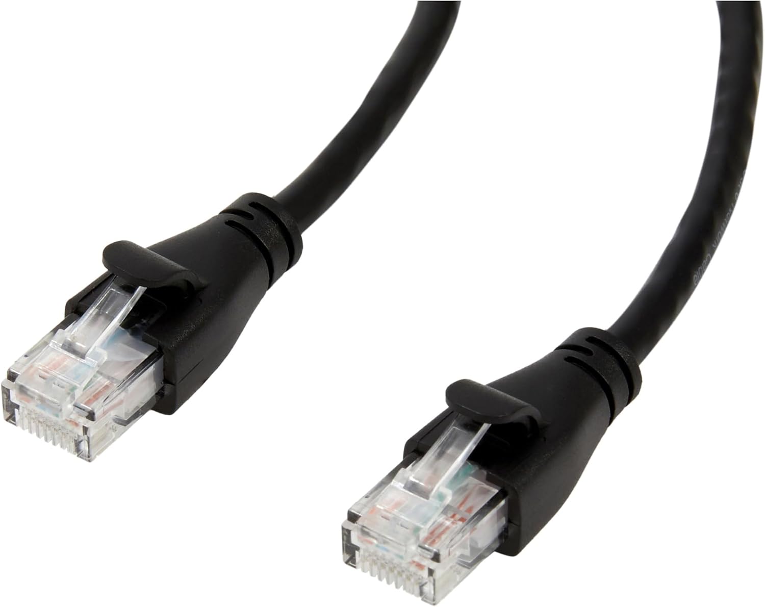 Amazon Basics Cat-6 RJ45 Ethernet Patch Cable (10 ft / 3 m, 24-pack) – black