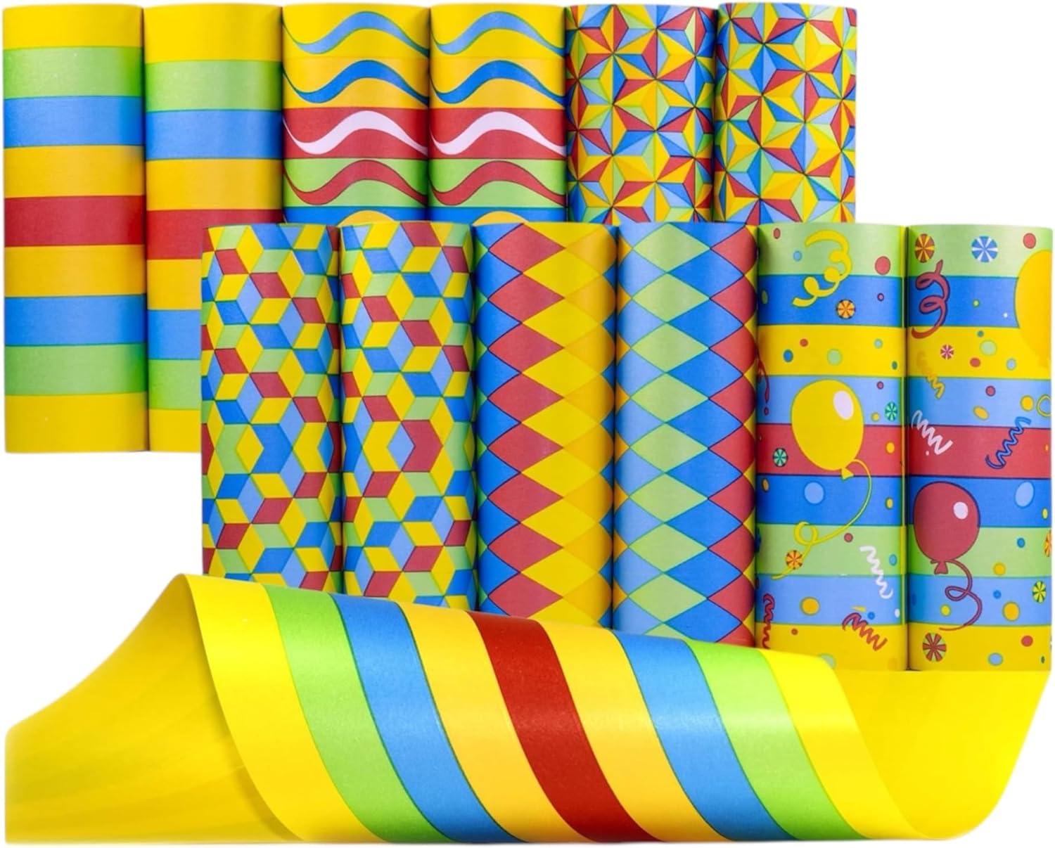 Thumbnail 2 de ARKRAFT Serpentine Luftschlangen 12 Rollen 🎉