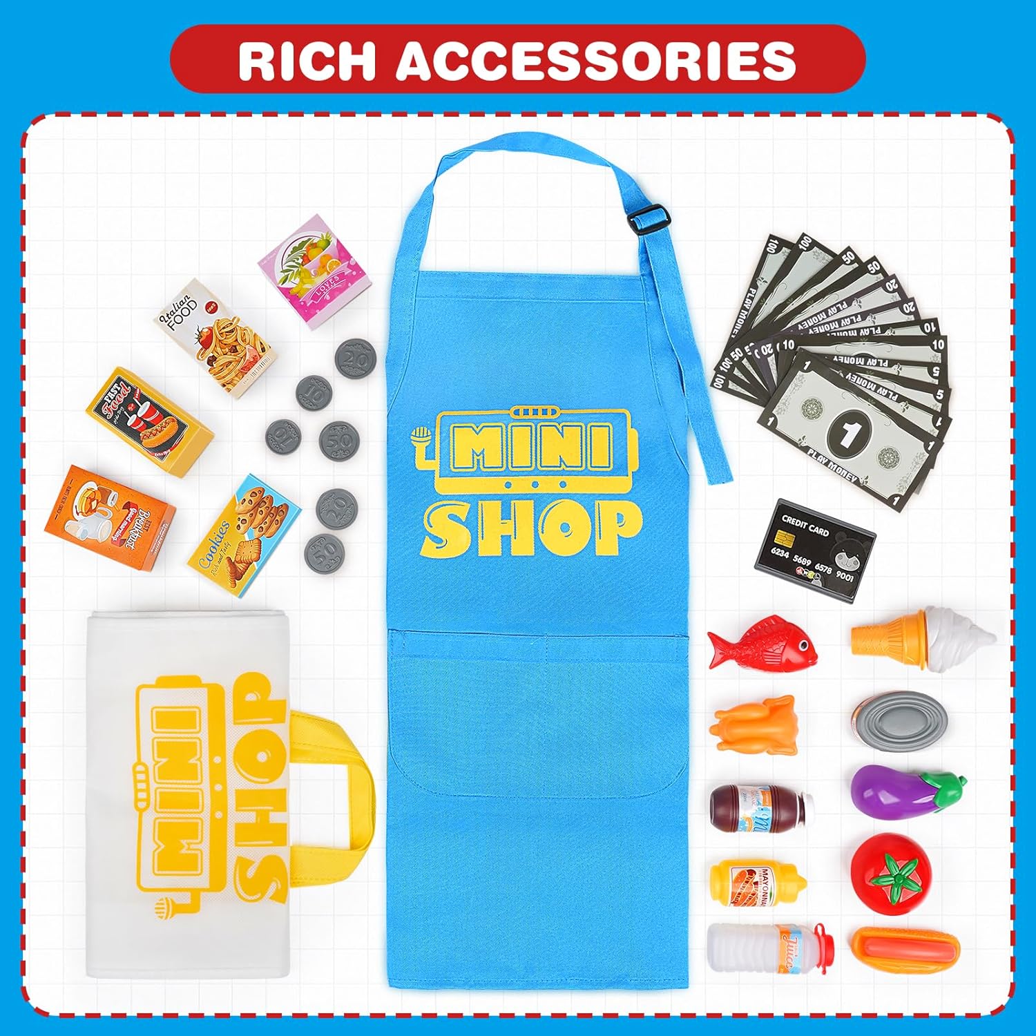 Detalle de Dreamon Kids Toy Cash Register with Scanner, Calculator & Scale Pretend Till (for 3+)