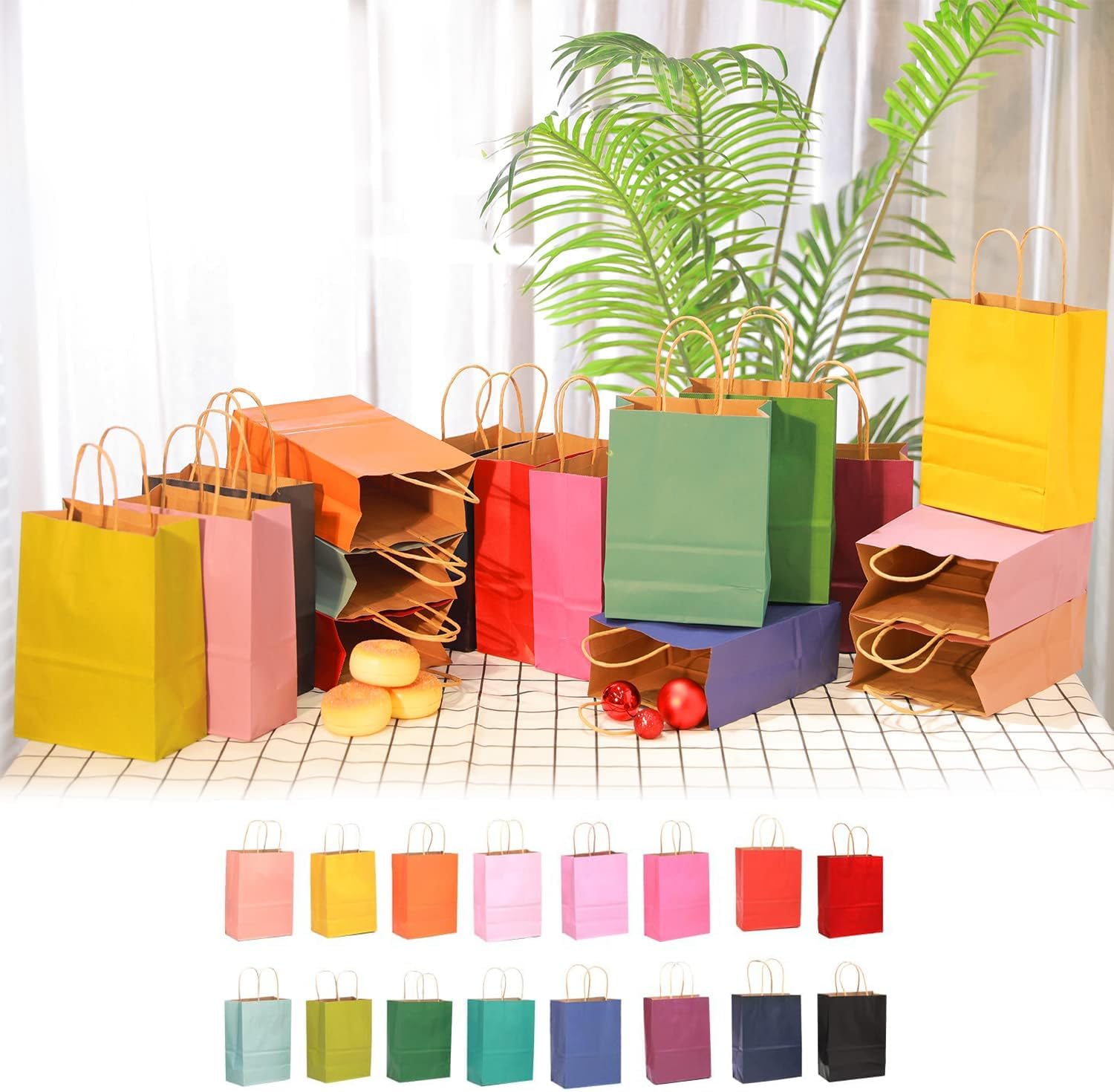 Thumbnail 5 de Gcardist 32Pcs Kraft Paper Bags 21x15x8cm 🛍️