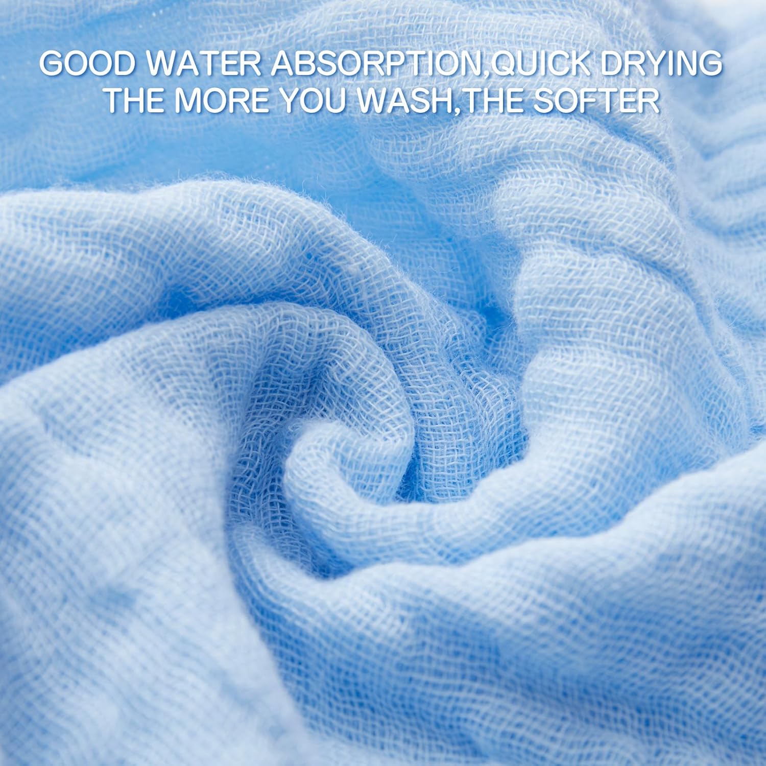 Thumbnail 2 de EXTSUD Asciugamani Mussola 25x25 cm per neonati