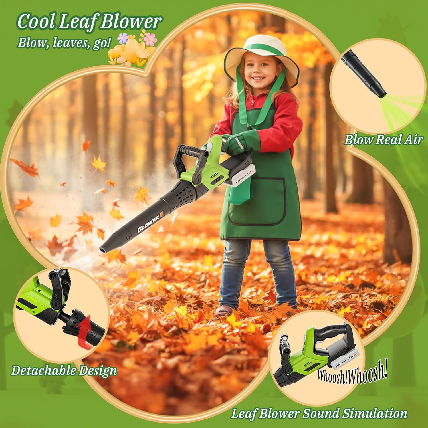 Thumbnail 3 de MUZREES UPGRADED Kids Tool Set (3-IN-1) Toddler Power Garden Tools with Sounds & Lights