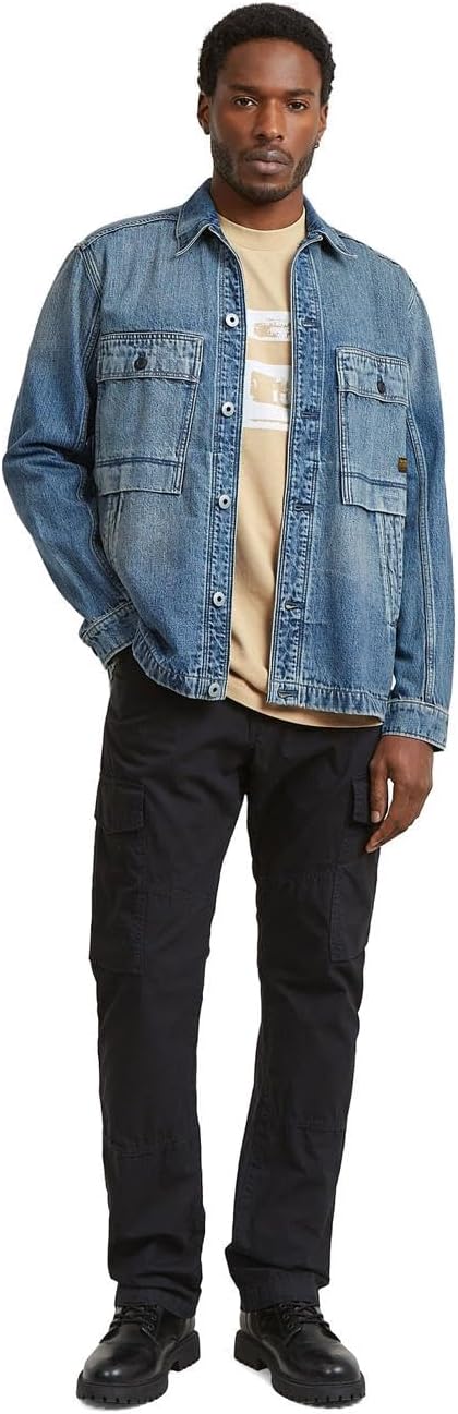 Thumbnail 5 de G-Star Mosa Overshirt Overshirt Homme (Lot de 1) – bleu, Taille XXL