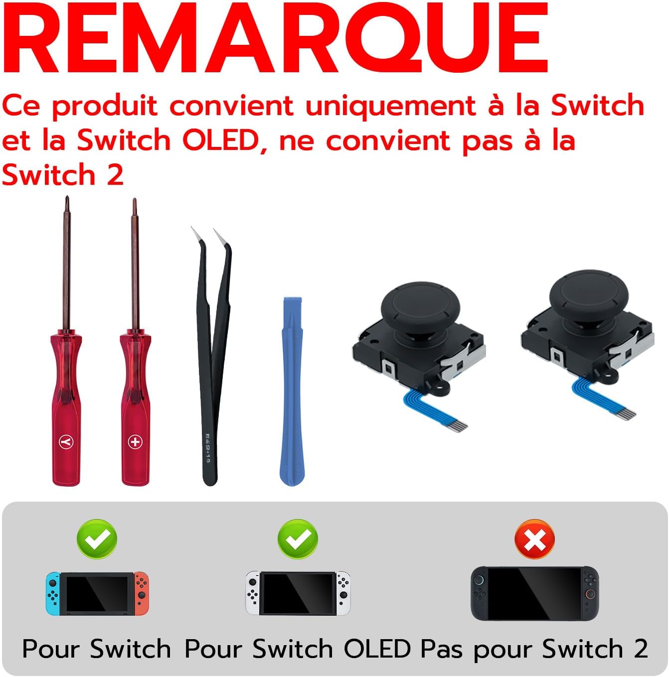 Thumbnail 5 de Mcbazel Joystick analogique 3D pour Switch
