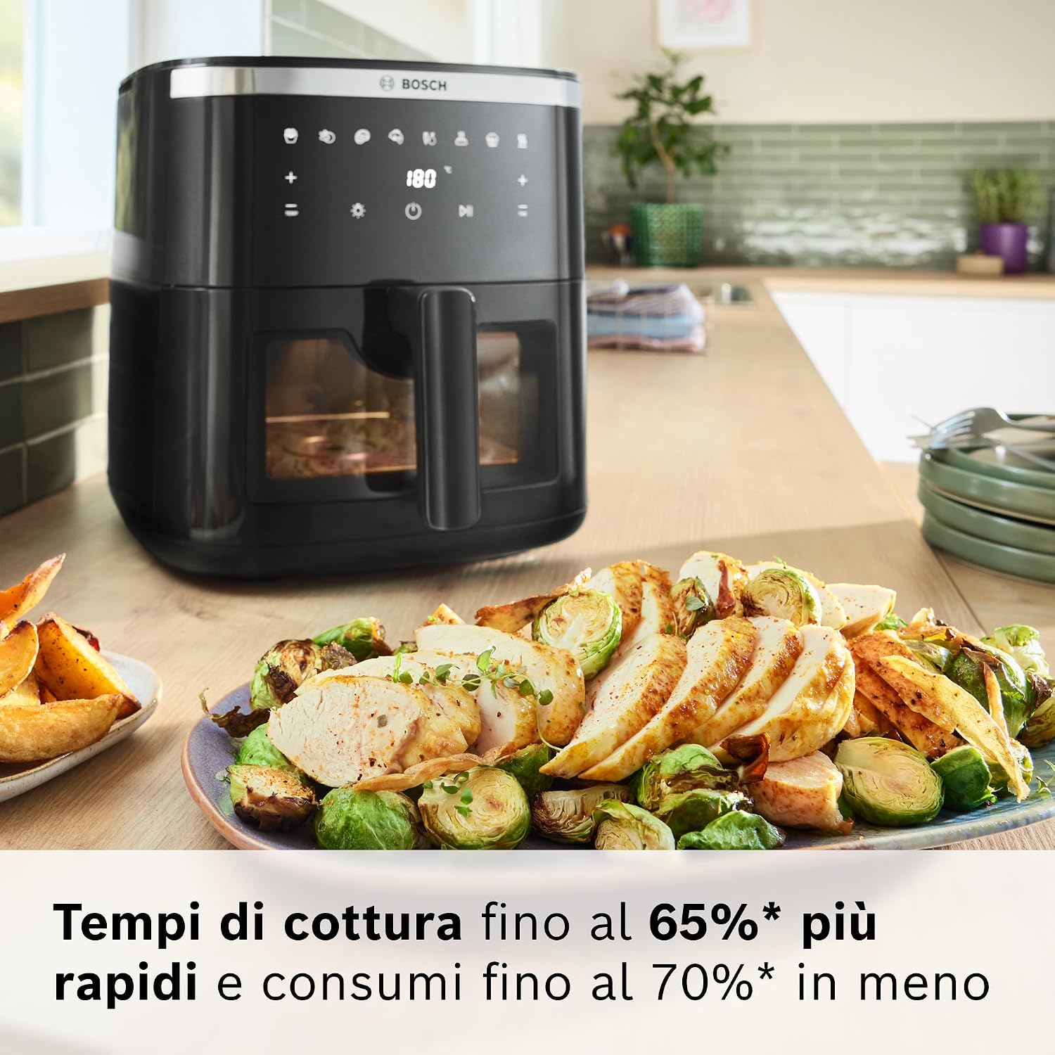 Detalle 2 de Bosch Serie 6 MAF671B0 Air Fryer 7,2 L