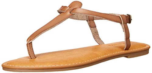 Detalle de Amazon Essentials Sandalo Infradito Casual con Cinturino alla Caviglia Donna – Marrone Cenere, 42 EU
