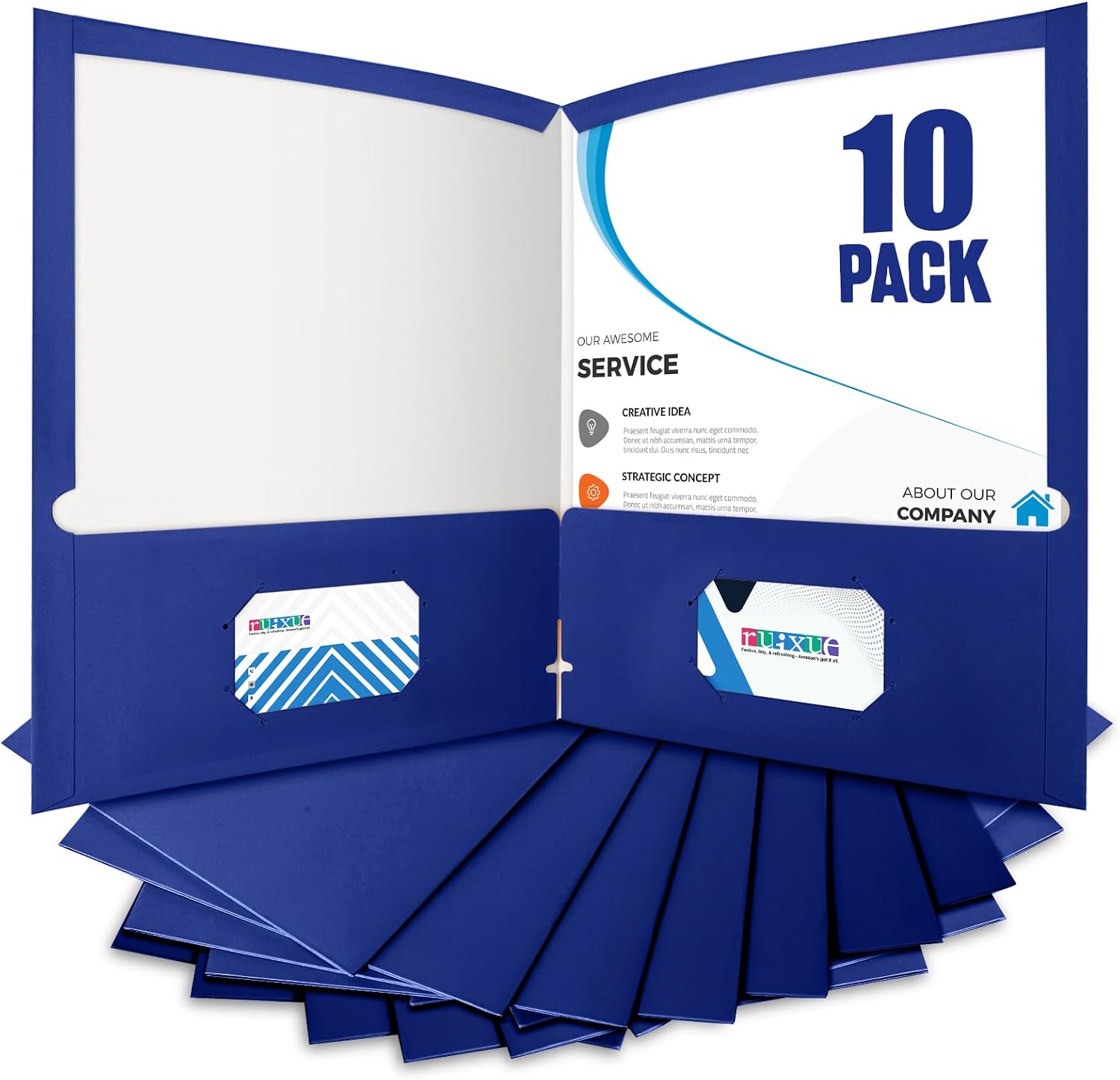 Thumbnail 6 de BIBRADAA Pocket Folders, Letter Size