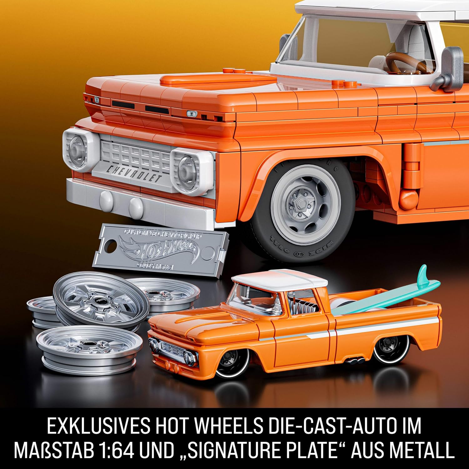 Thumbnail 4 de Mattel JFT20 Custom ’62 Chevy Pickup 858 Teile