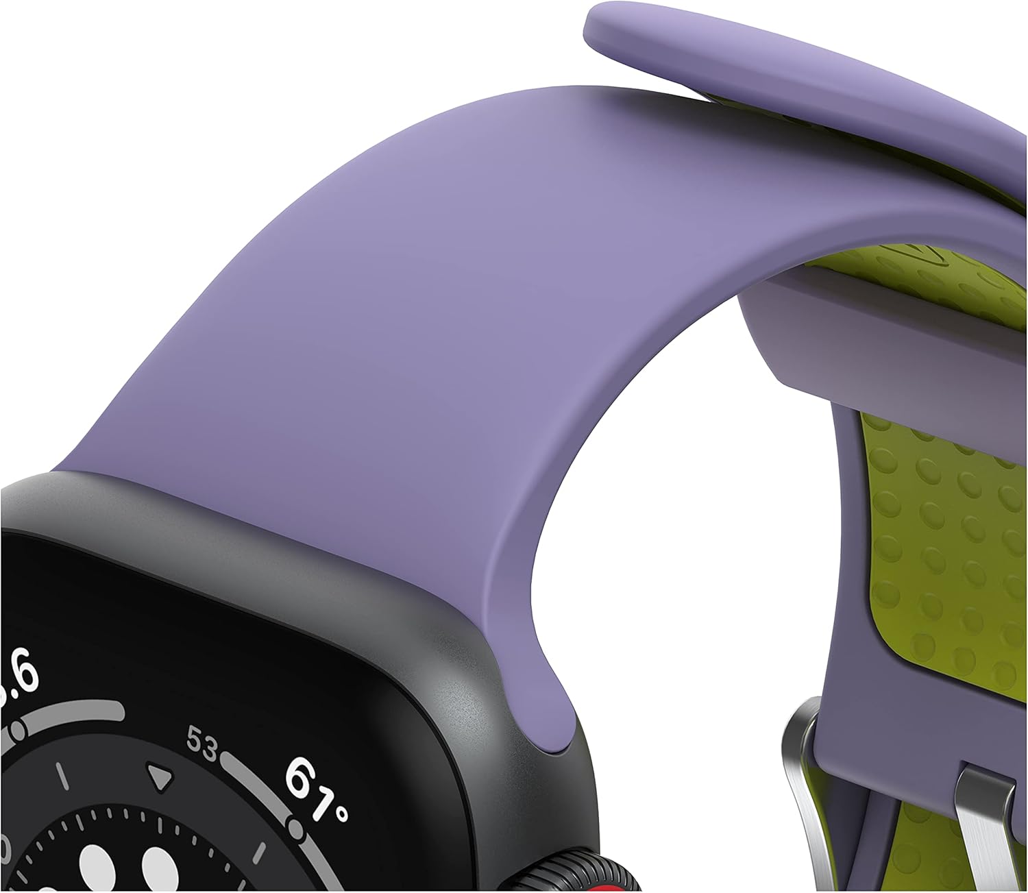 Detalle de OtterBox All Day: Cinturino in silicone per Apple Watch Series 10/9/8/7/6/SE (2ª gen/SE 1ª gen/5/4) – morbido al tatto e resistente all'usura