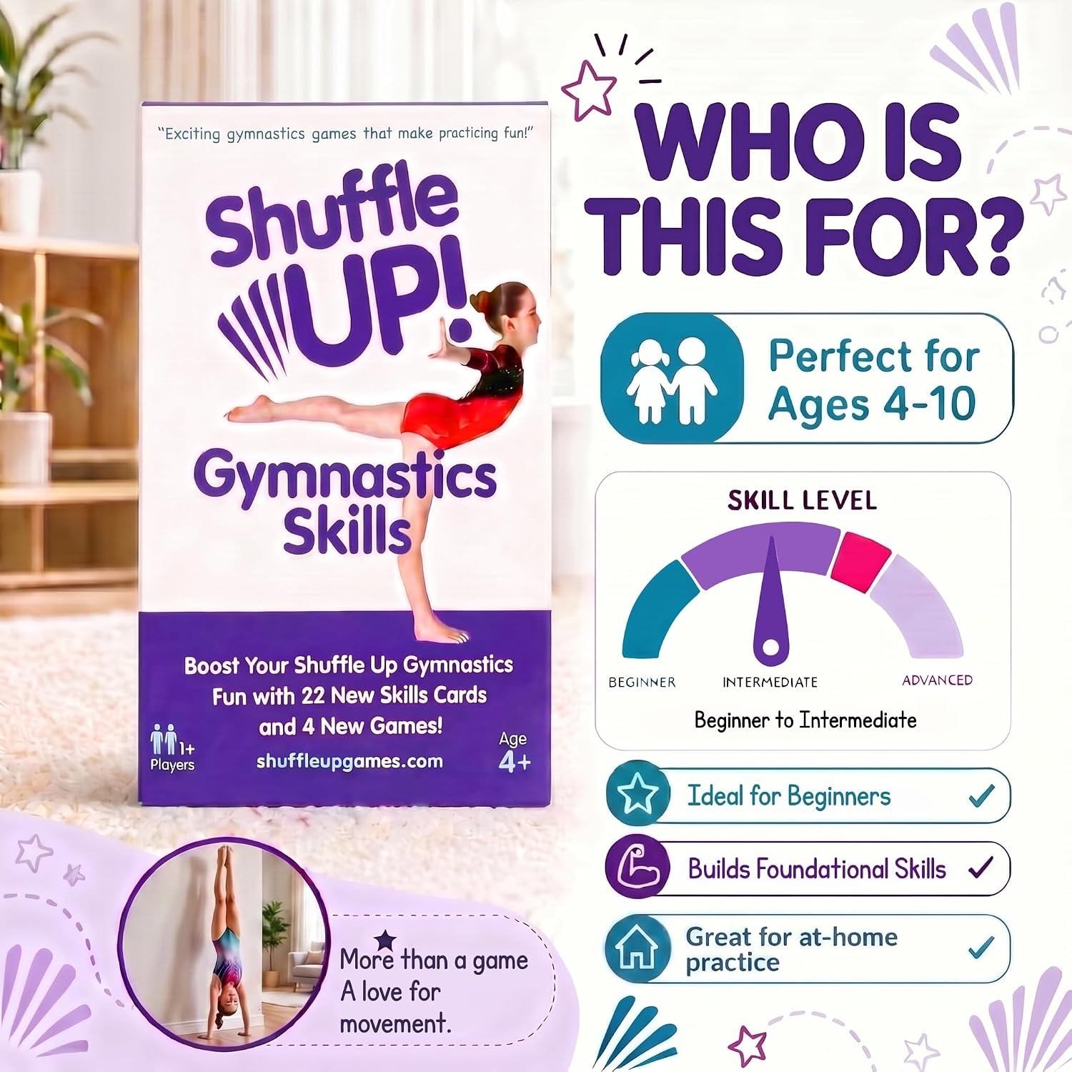 Detalle 1 de Gymnastics Skill Cards, 22 Skills