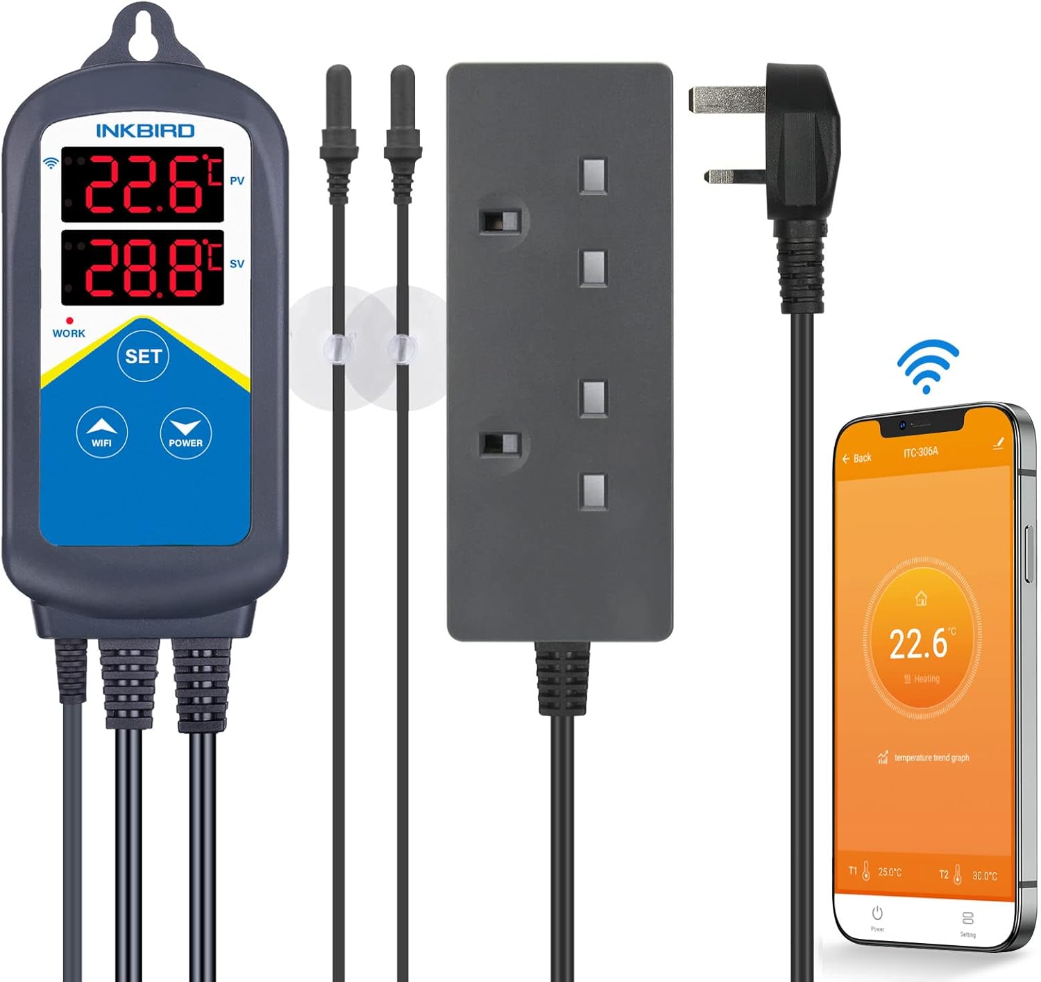 Inkbird ITC-306A WiFi aquarium temperature controller 🐟