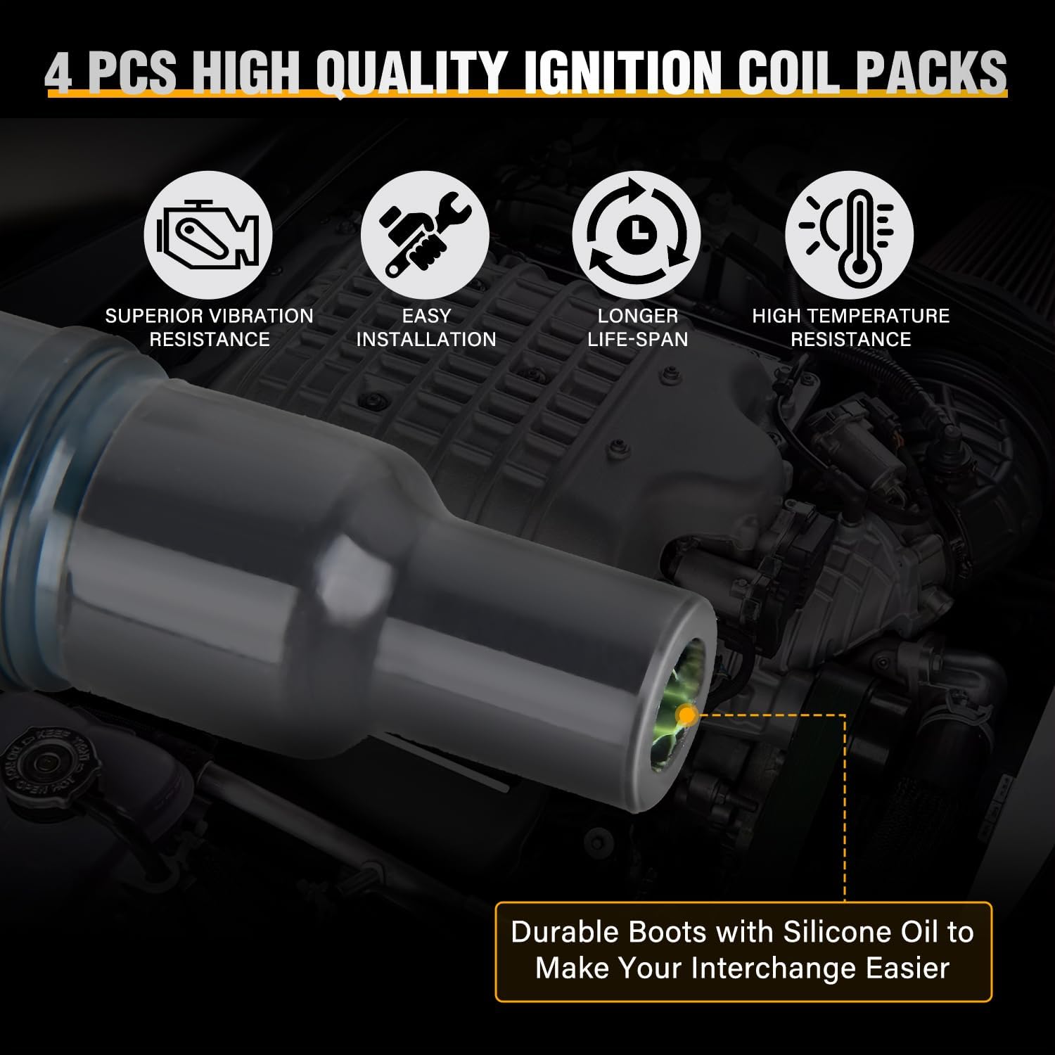 Detalle 2 de Nilight Ignition Coil Pack Set of 4 for Toyota