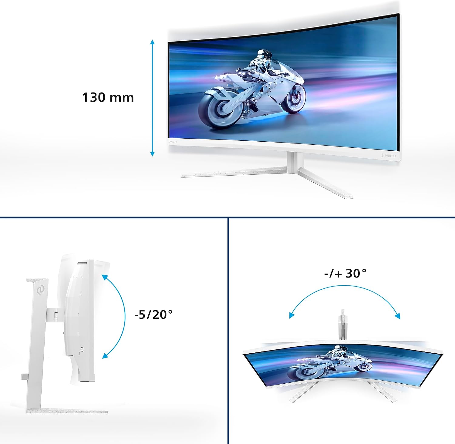 Thumbnail 4 de Philips Evnia 34M2C5501A 34-inch WQHD curved monitor