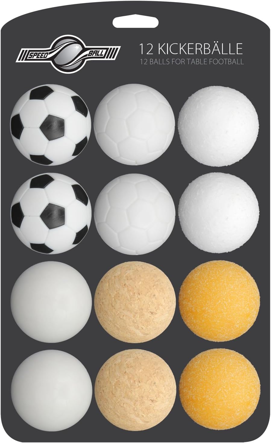 Detalle de GOODS+GADGETS — Lot de 12 Boules de Speedball 35 mm (6 types) pour baby-foot