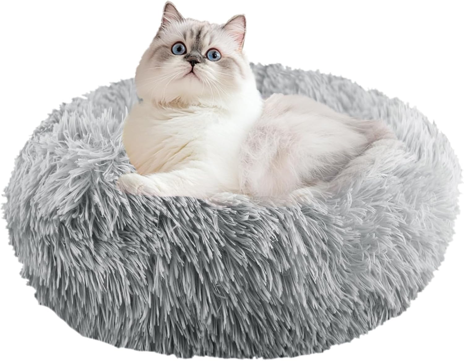 Detalle de NAKIHOUSE round plush pet bed 50 cm