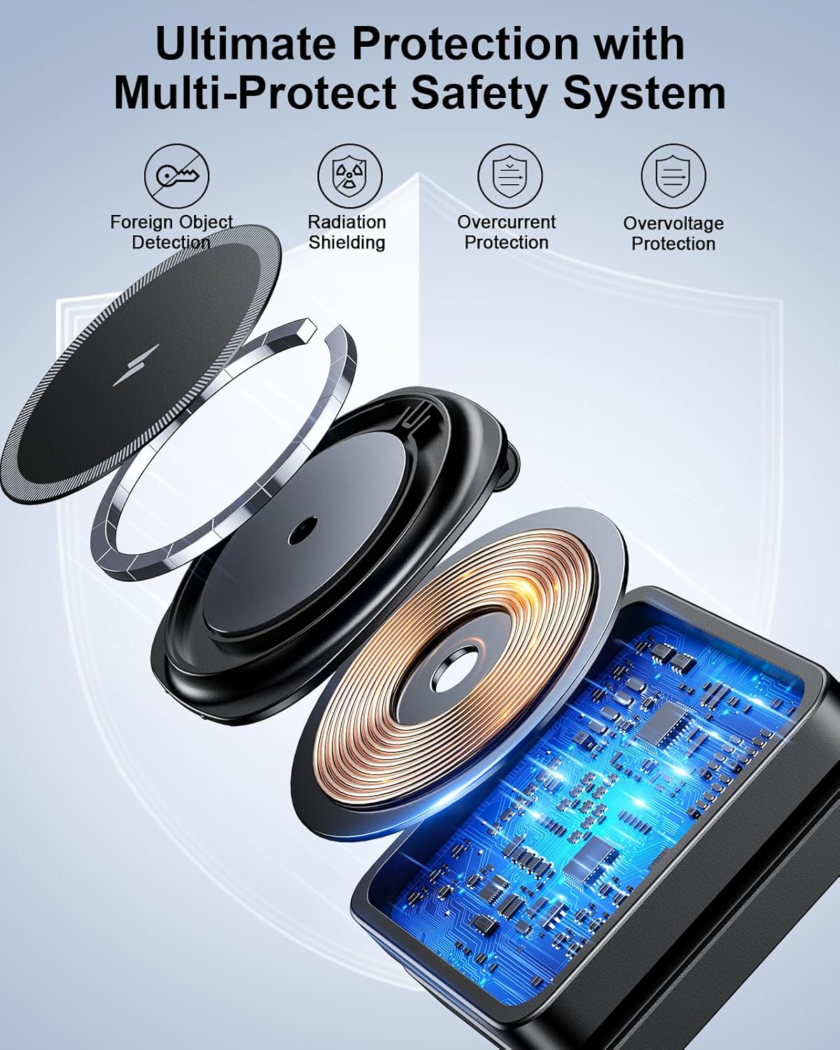 Thumbnail 6 de ADADPU 3 in 1 Magnetic Wireless Charging Stand (20W Included) – Foldable Travel Dock for iPhone, Apple Watch and AirPods