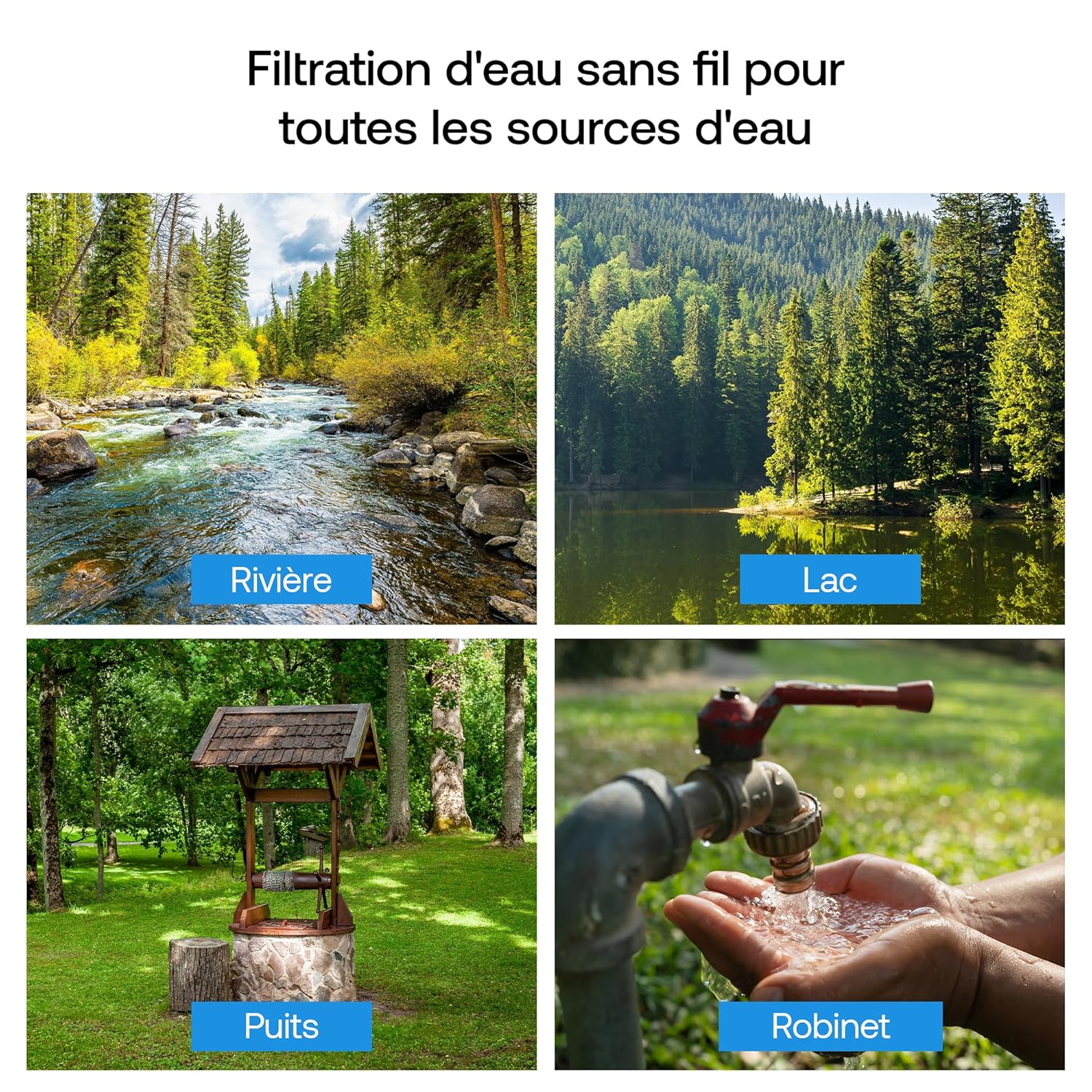 Thumbnail 4 de Weeplow Neptune : système de filtration d’eau par gravité 11 litres en AISI 304 avec 2 cartouches O’Pure 2