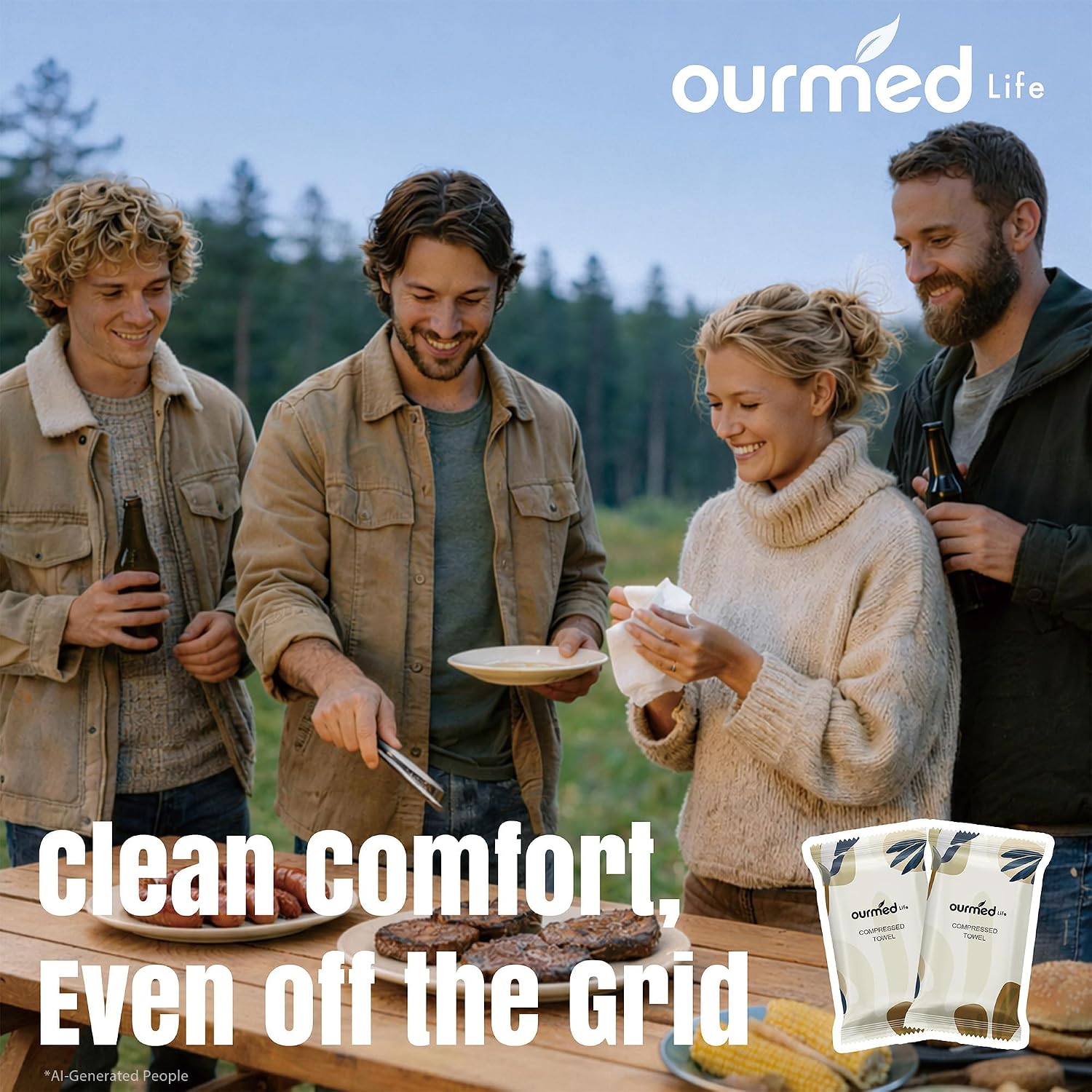 Thumbnail 4 de Ourmed Life Einweg-Gesichtstücher 30 x 25 cm 🧻