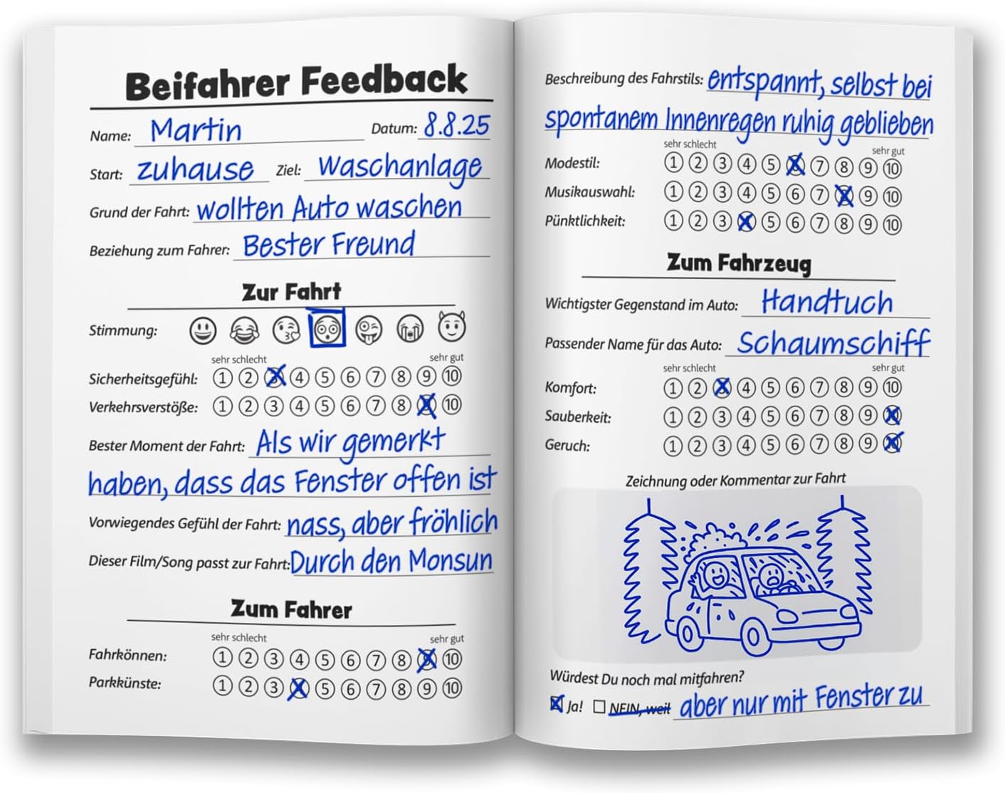 Thumbnail 2 de Beifahrer Gästebuch 18. Geburtstag, A5