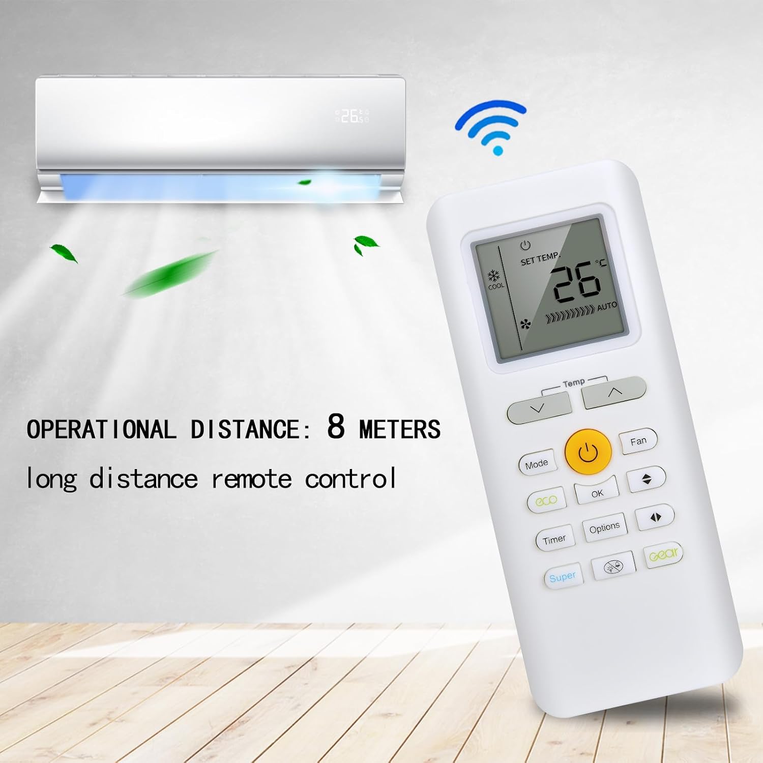 Thumbnail 4 de TCNOUMT RG70E/BGEF replacement remote for Midea