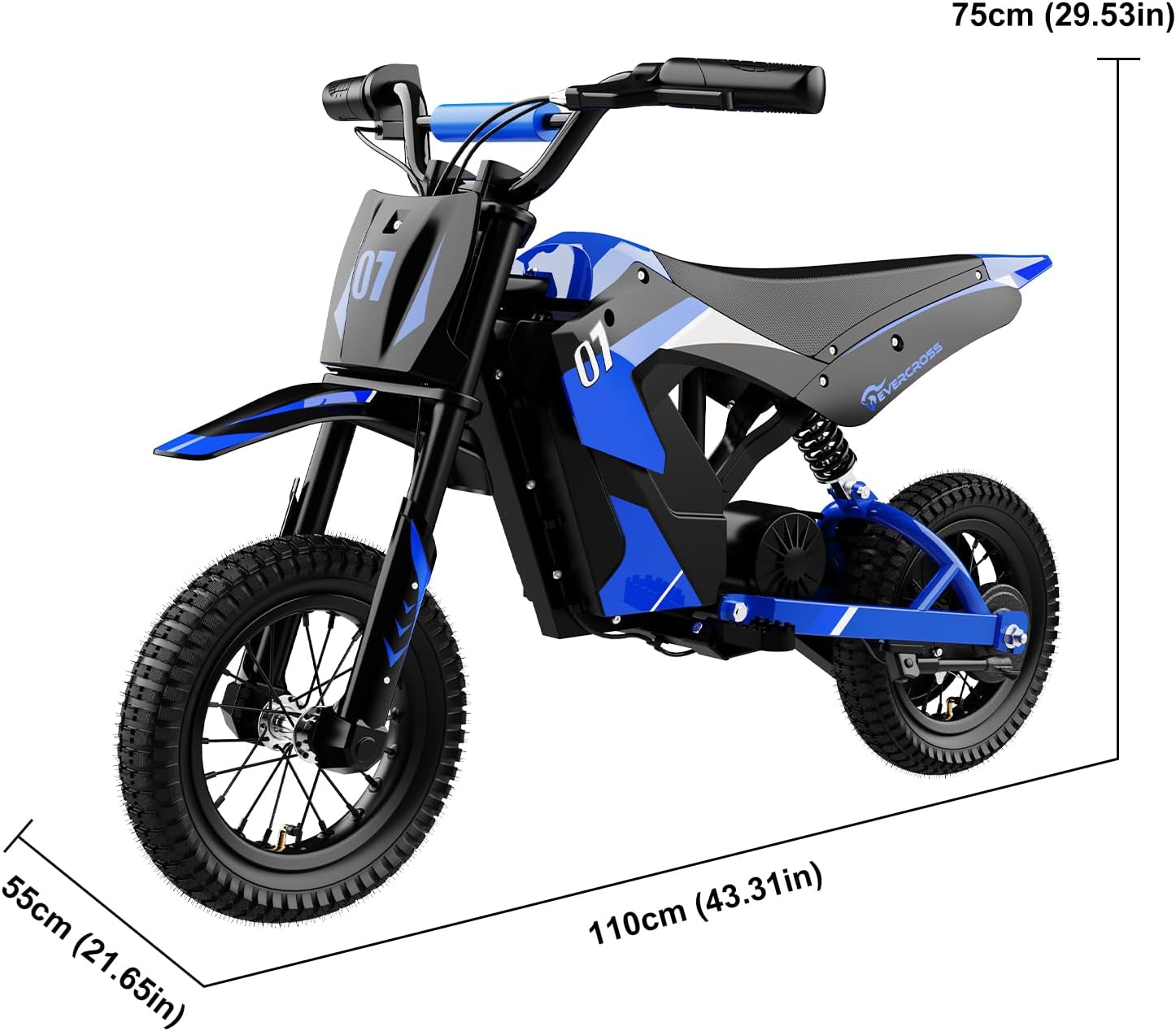 Thumbnail 6 de EVERCROSS EV12M Kinder-Elektromotorrad mit 300-W-Motor, 3 Geschwindigkeitsmodi und bis zu 15 km Reichweite