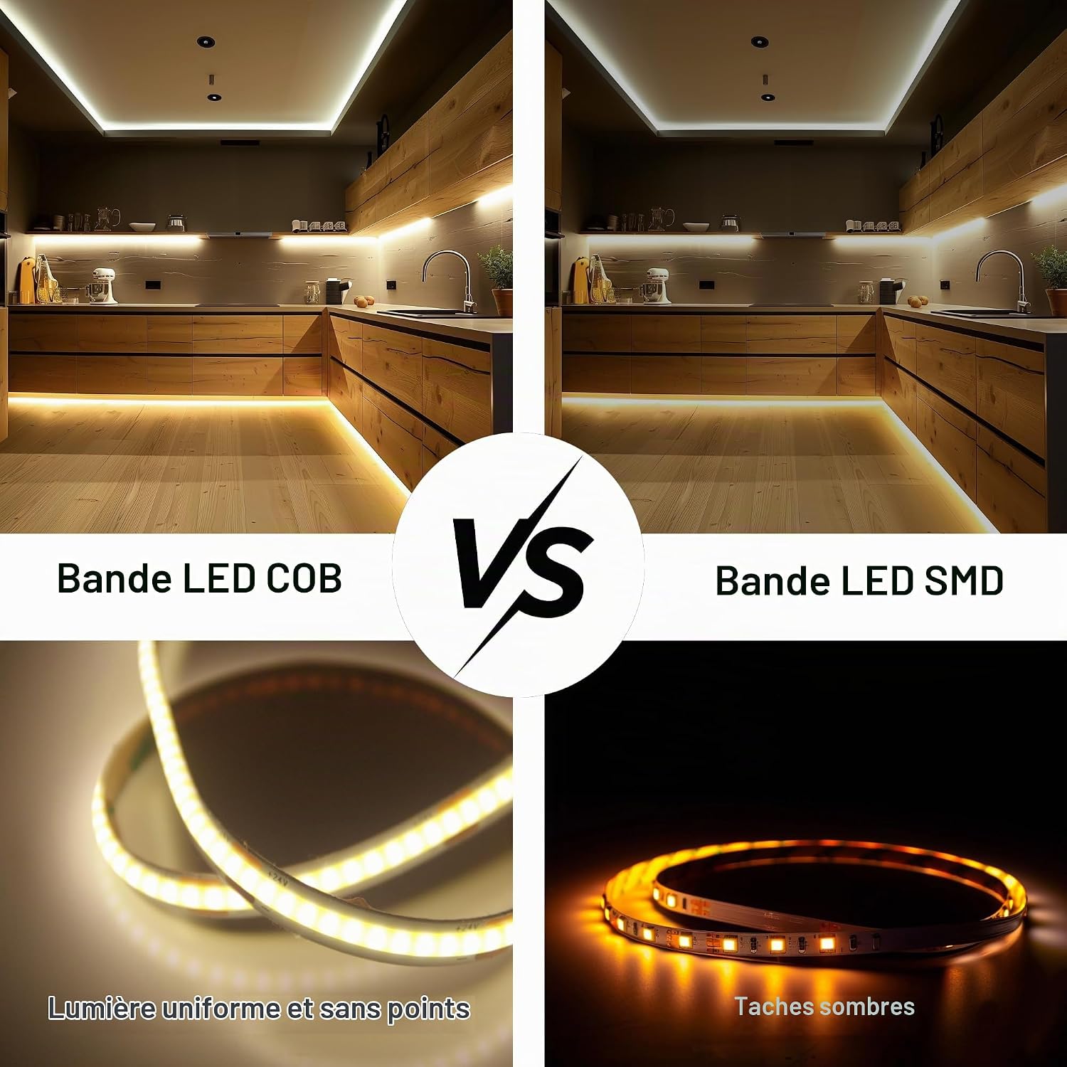 Detalle 1 de Luktix LUX-COB-2M COB-ledstrip 2 m, 4000 K, dimbaar met afstandsbediening