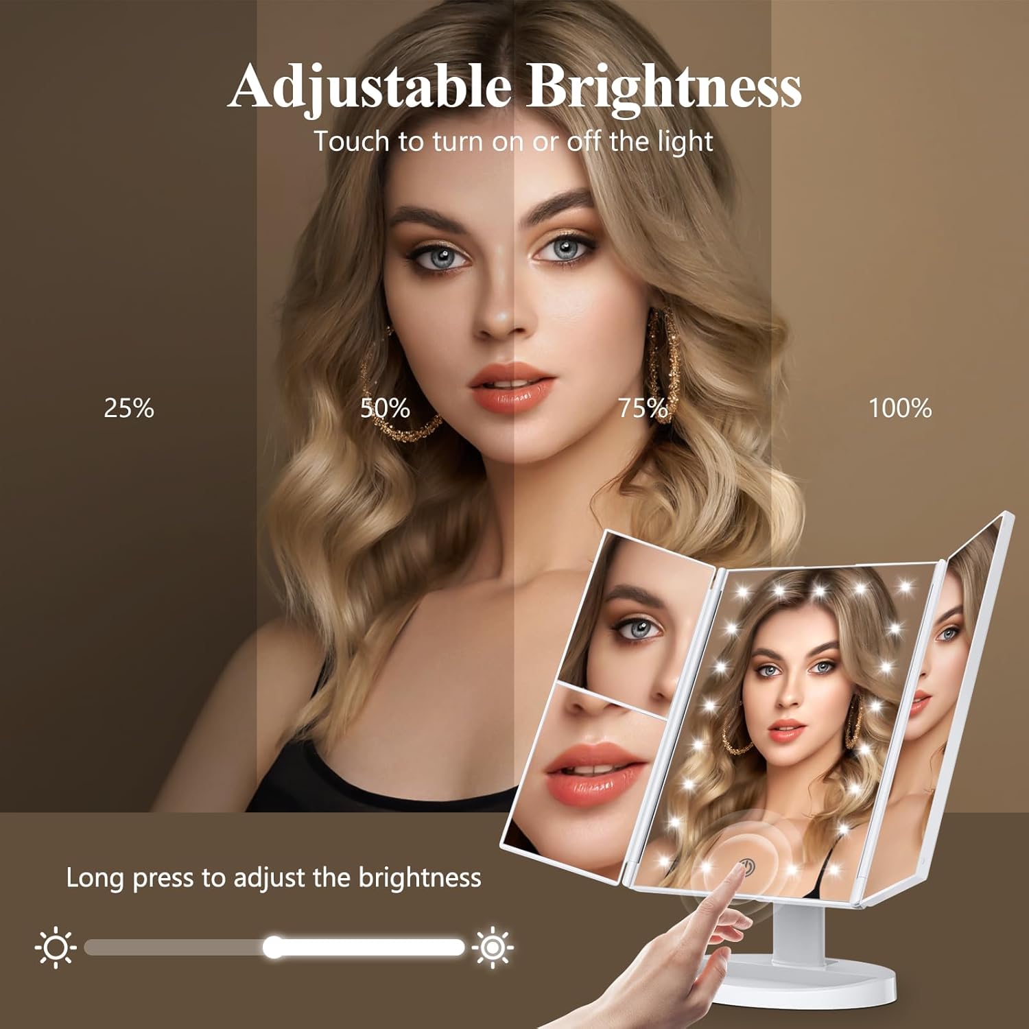 Detalle de HUONUL Makeup Mirror 10X Magnification ๐