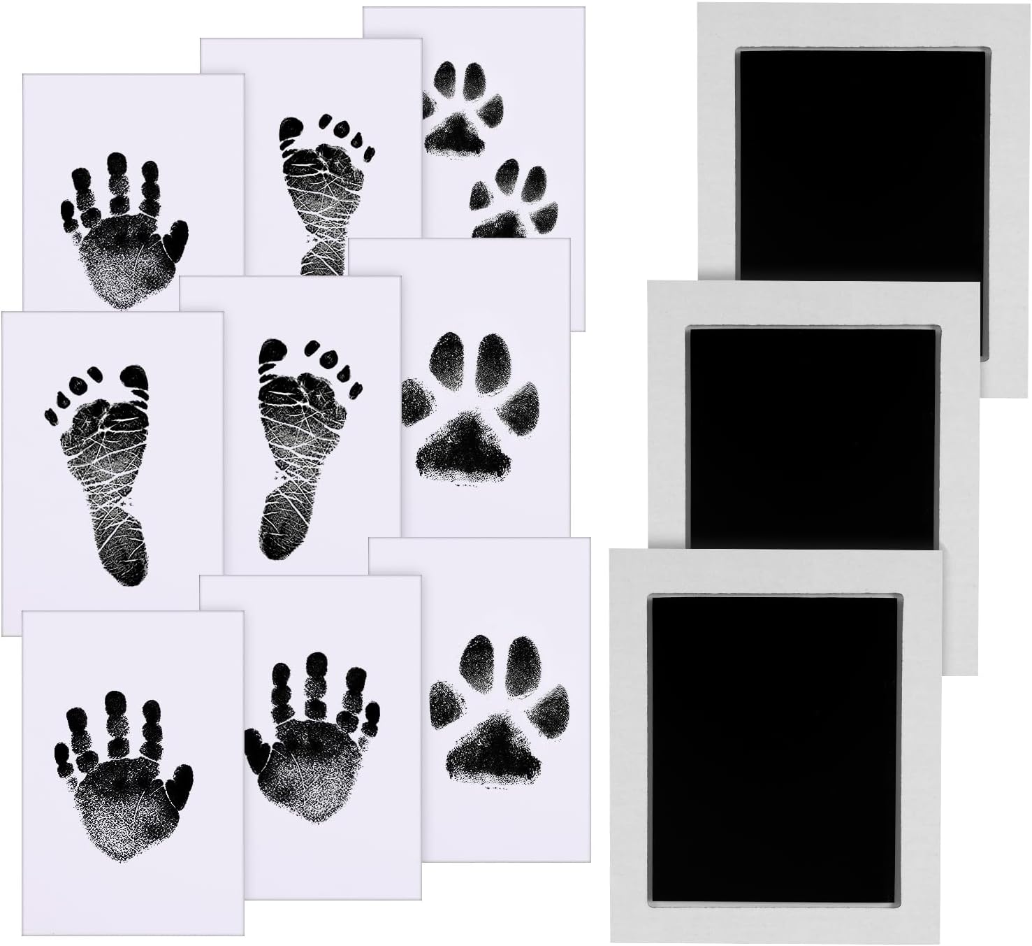 Detalle de Zemiu Hand- und Fußabdruck Babys Großer 10 x 8,1 cm 3 Stk