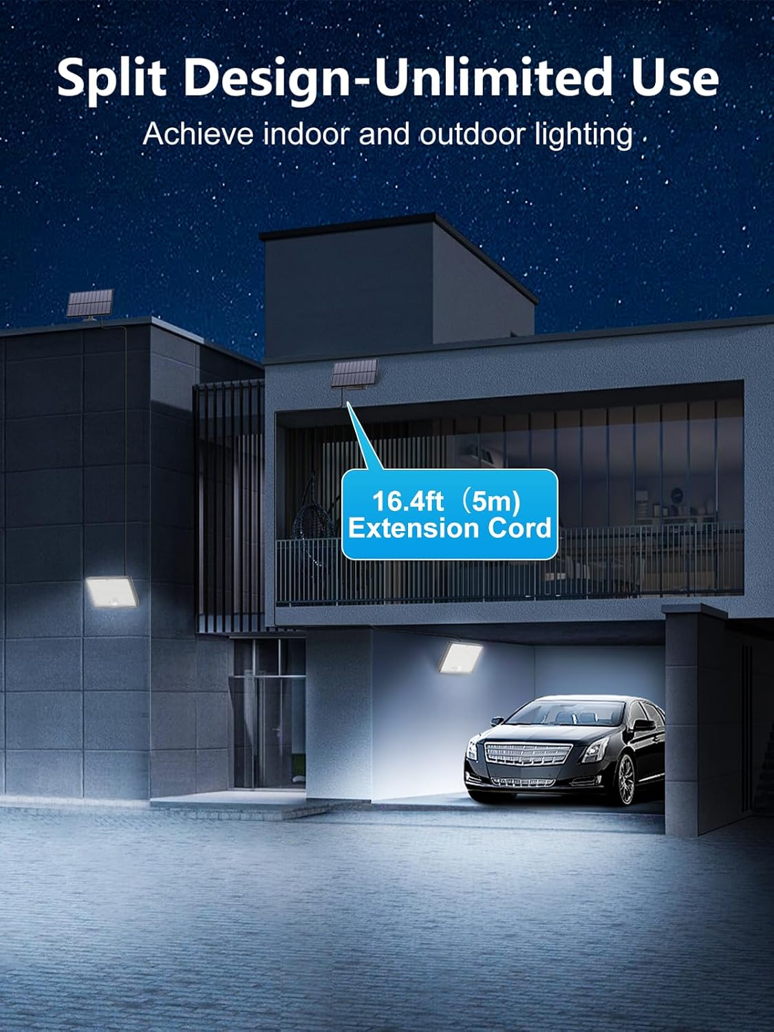 Detalle 2 de Topabol Faretto LED da esterno 400 LED 3 modalità