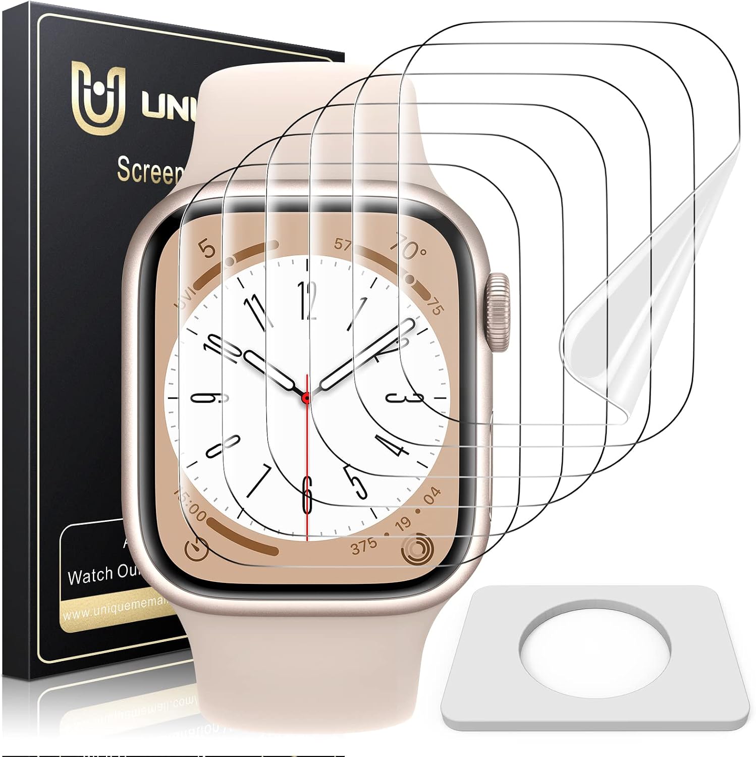 Detalle de UniqueMe 6 Pack Screen Protector 40mm