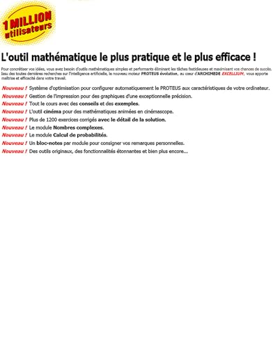 Detalle de MATHS - Archimède Excellium 2026 sur clé USB par Novosoft international