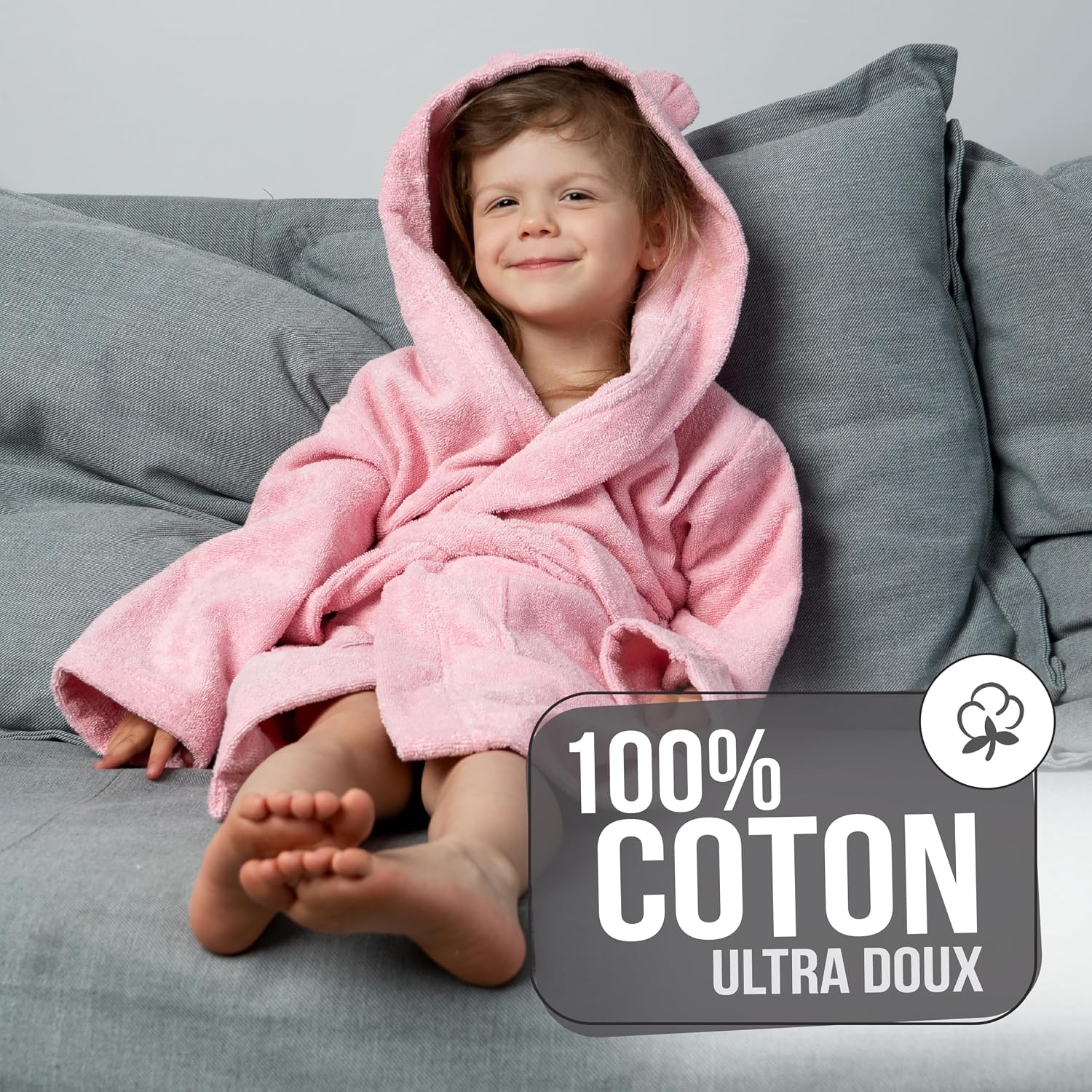 Thumbnail 3 de Twinzen Peignoir Enfant coton 100% OEKO-TEX