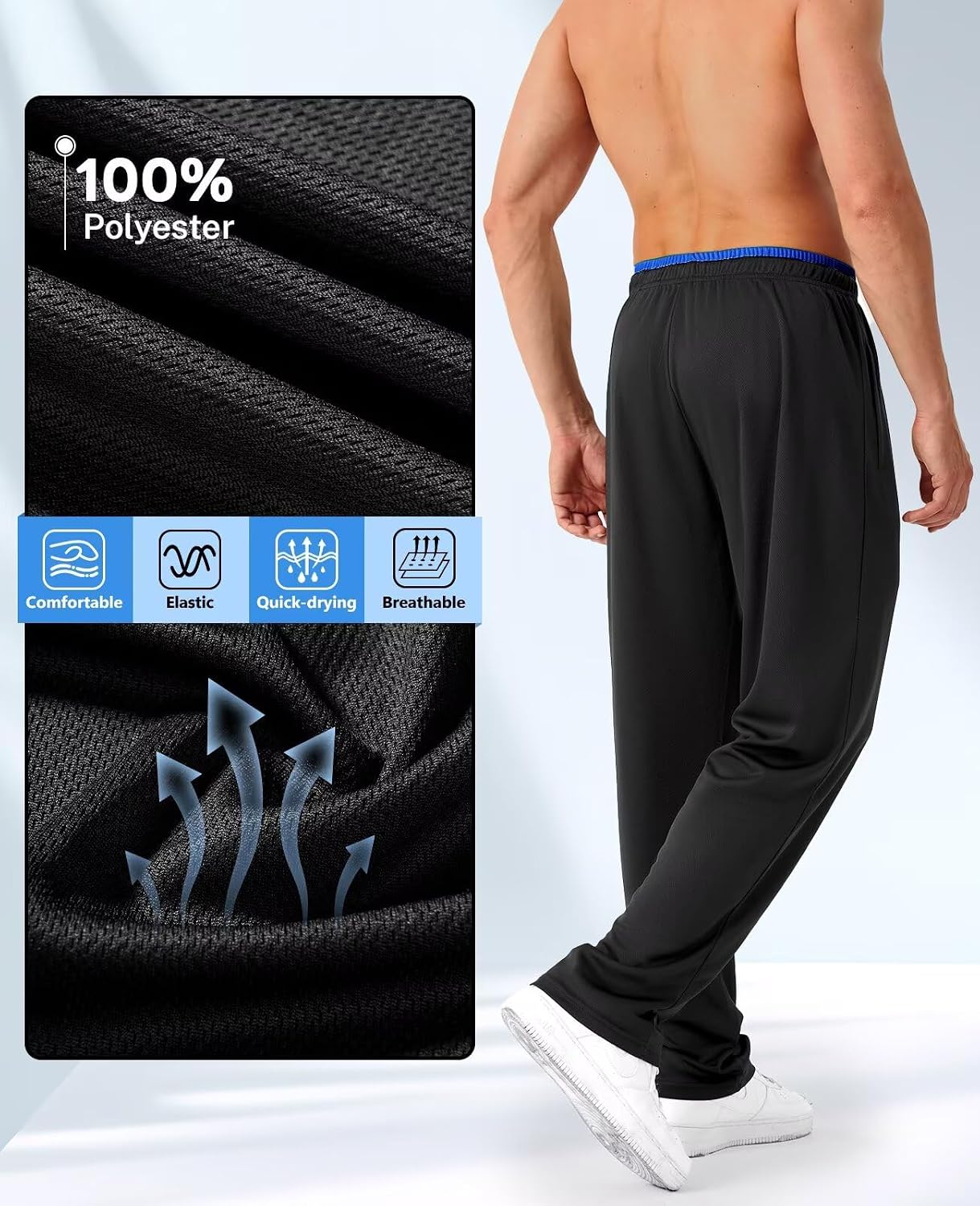Thumbnail 4 de OZYJD Mens Sweatpants 5-pack mesh joggers