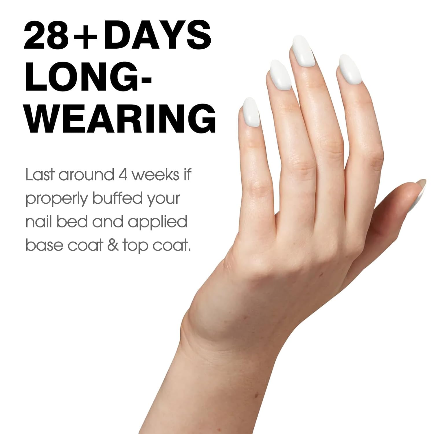 Detalle de CANNI White Gel Polish Pure White, UV/LED