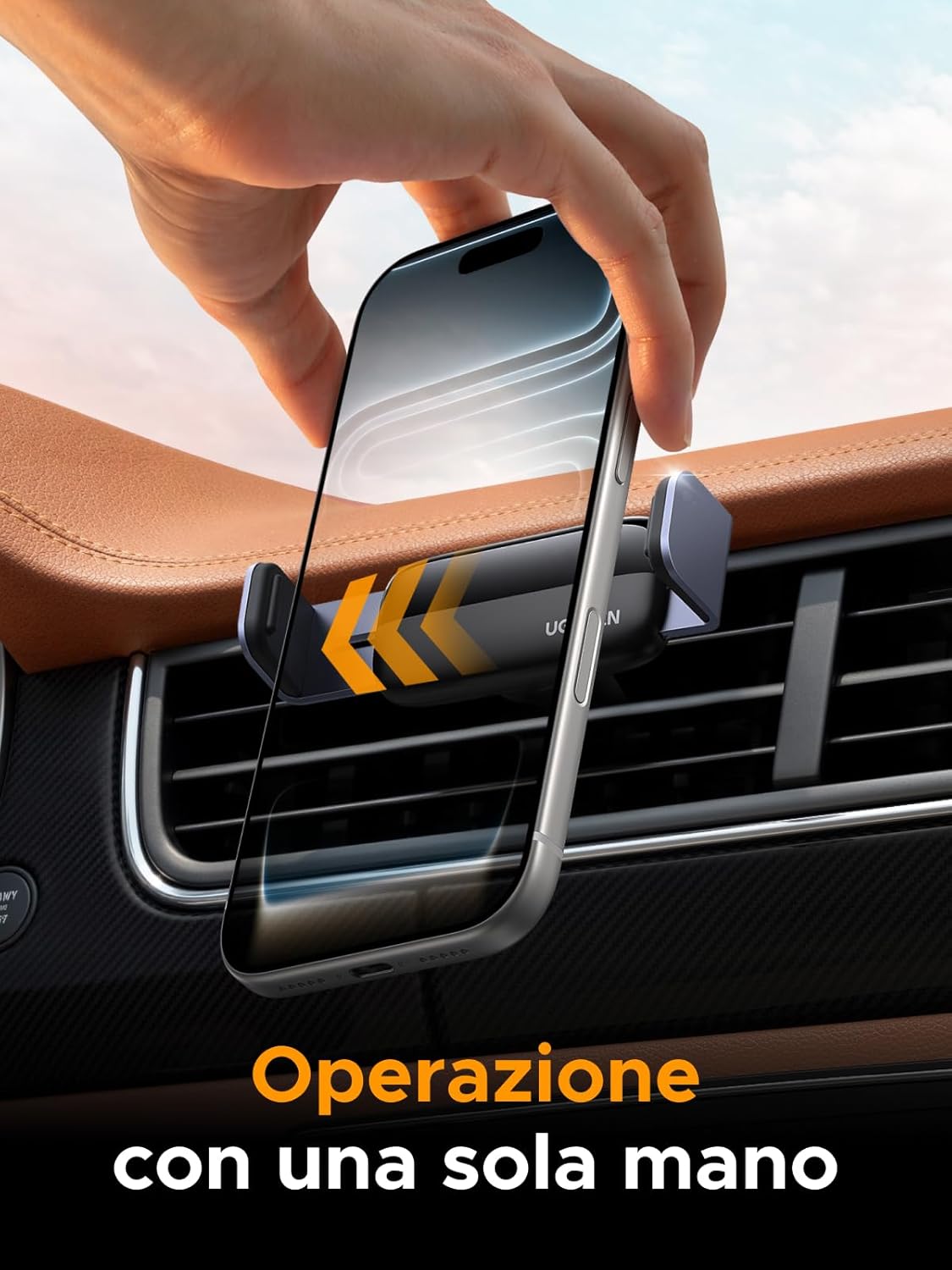 Thumbnail 1 de UGREEN Supporto Auto Clip per Cellulari 4,7–7,12"