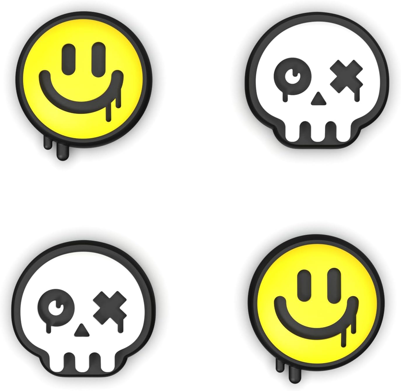 Detalle de PlayVital Thumb Grip Caps for Nintendo Switch / Switch Lite / Switch OLED Joy-Con (Daruma & Kitsune)