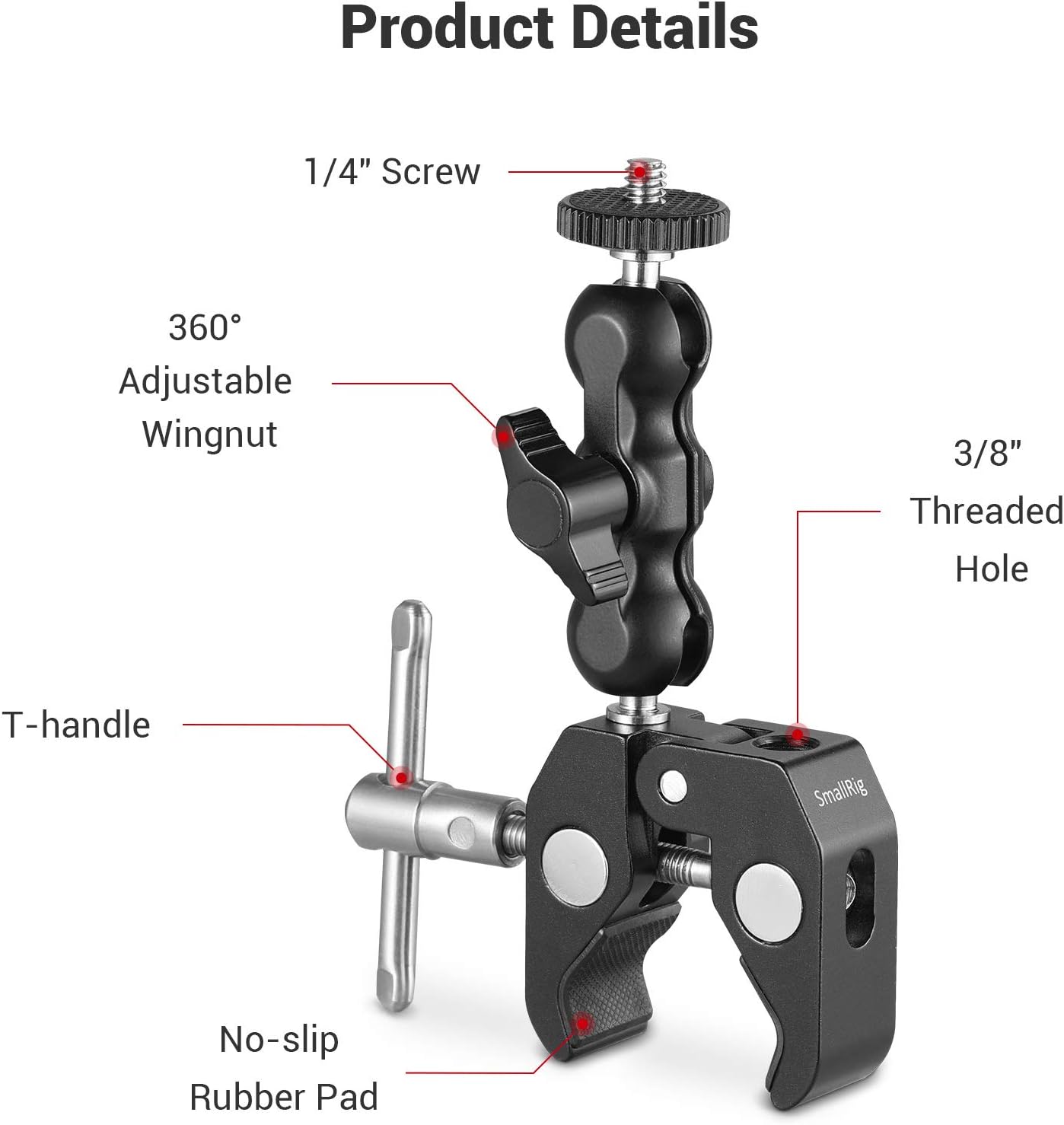 Thumbnail 1 de SMALLRIG 2164 Super Clamp 54 mm